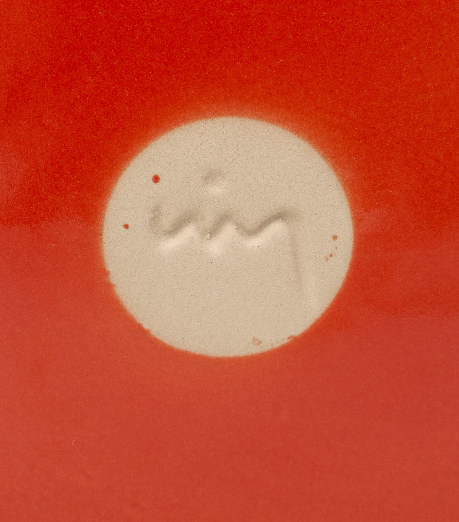 Plateau Bicephale par India Mahdavi (né en 1962), en céramique émaillée orange,  - 3