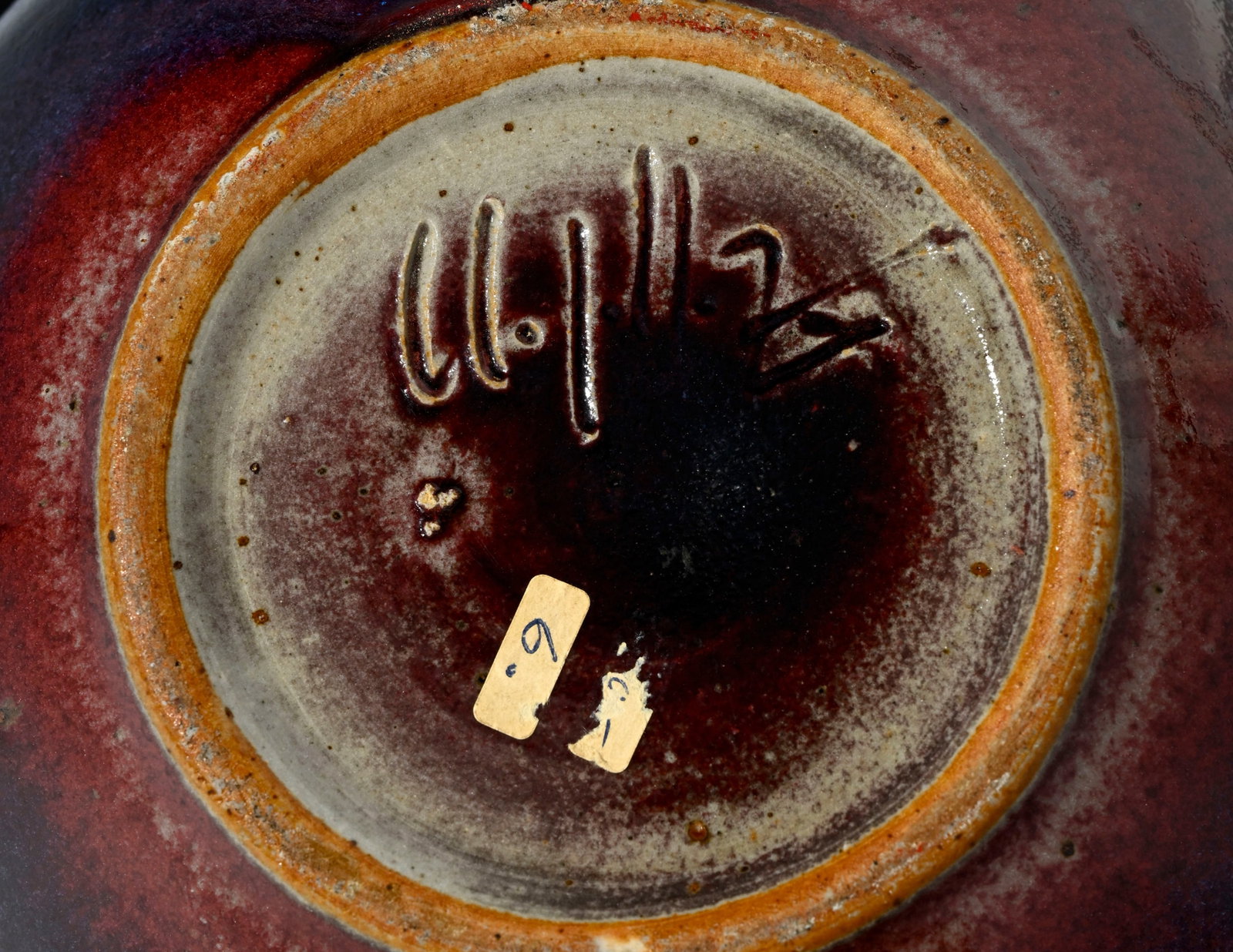 Chapallaz (1921-2016). Grand vase boule en grès émaillé, à glaçure mouchet& - 4