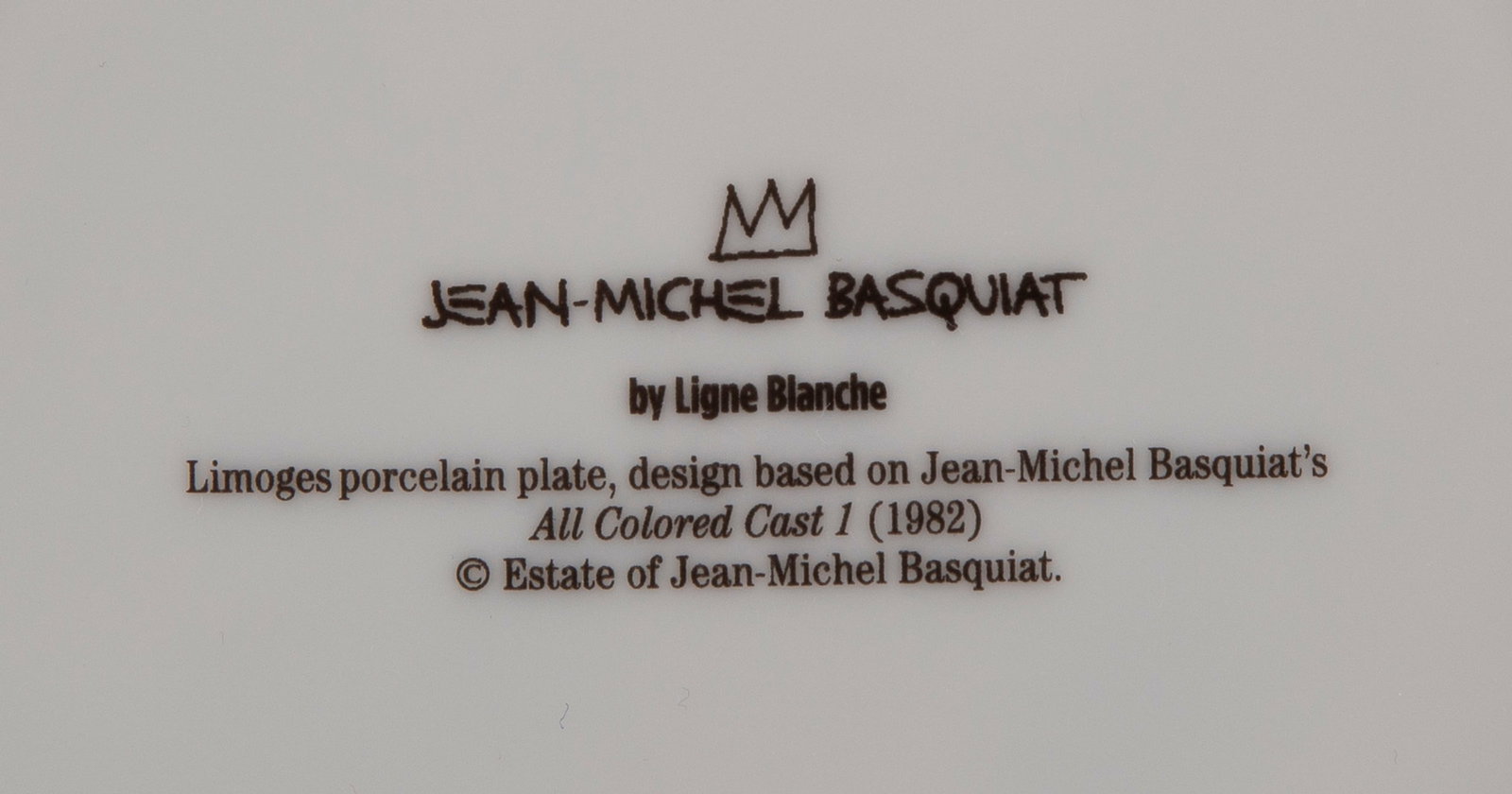 Suite de 3 assiettes en porcelaine de Limoges, Ligne Blanche éditeur, à décor d'apr&# - 2