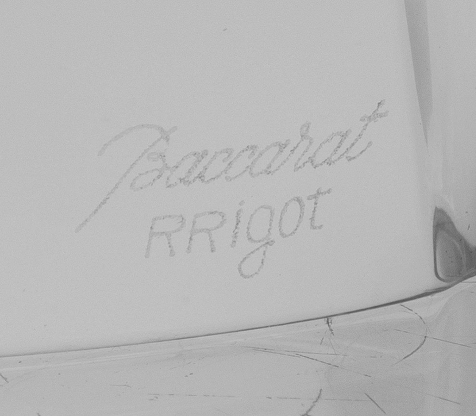 Baccarat. Vase en cristal, modèle de Rigot (1929-2023), signé, h. 23 cm - 3