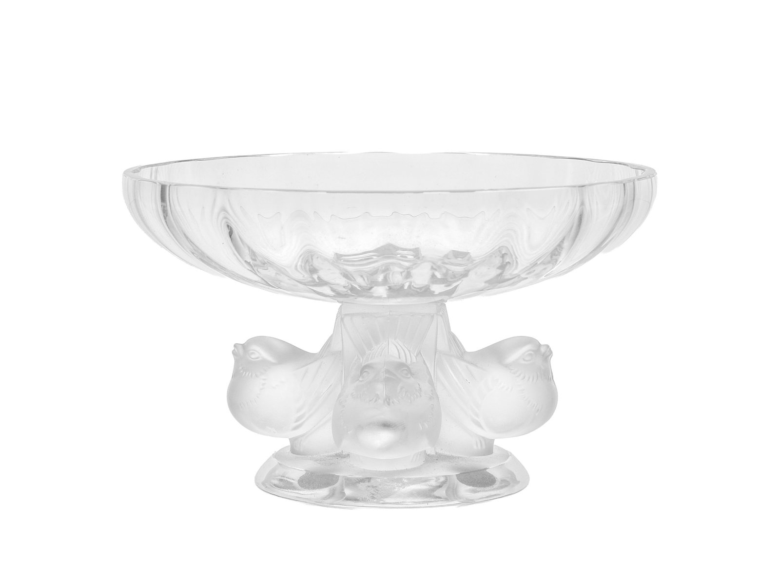 Lalique France. Coupe en verre moulé-pressé, modèle Nogent, signée, h. 8,5 cm, d (1 of 1)