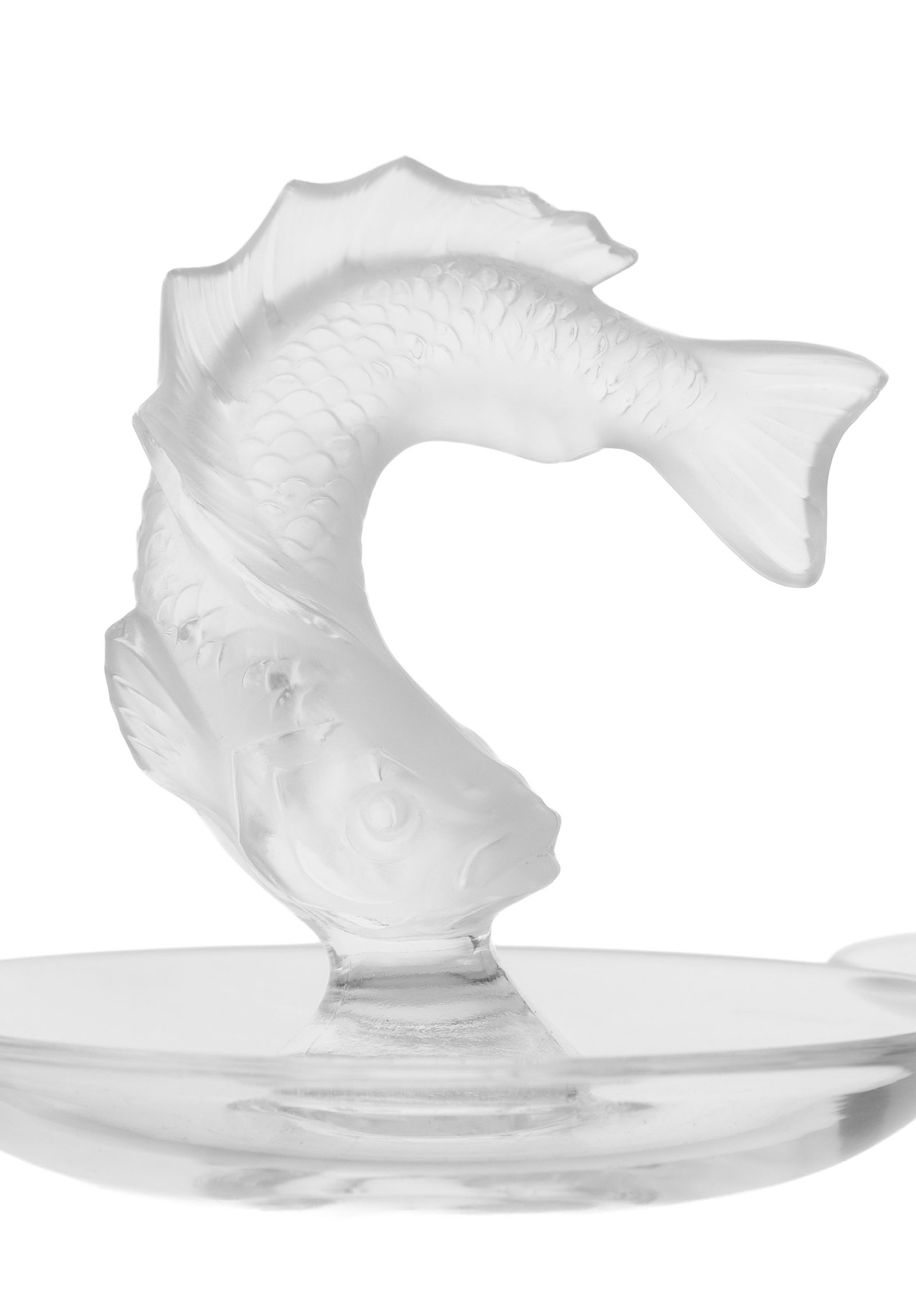 Lalique France. Ensemble de 5 baguiers en verre moulé-pressé en partie satiné, à - 2