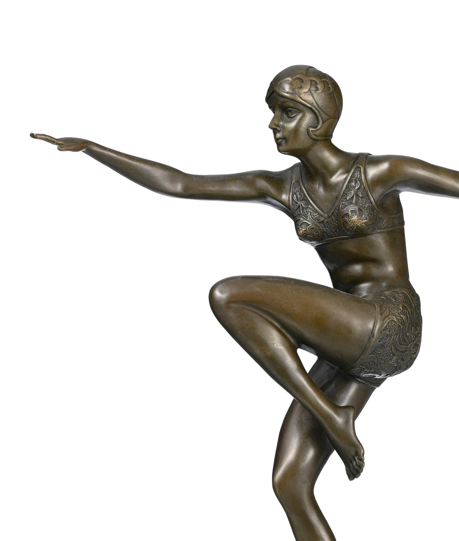 Danseuse, sculpture en bronze signée F. Preiss, cachet fondeur "L'Art Bronze qualité Franc - 3