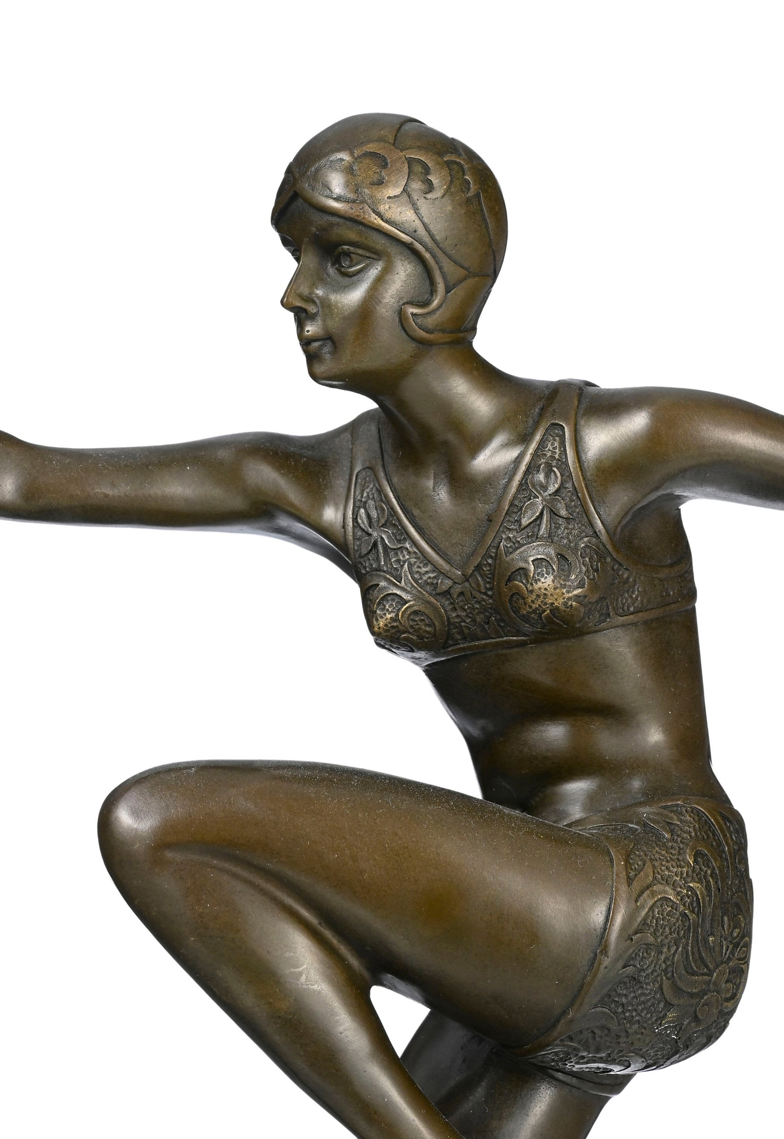 Danseuse, sculpture en bronze signée F. Preiss, cachet fondeur "L'Art Bronze qualité Franc - 4