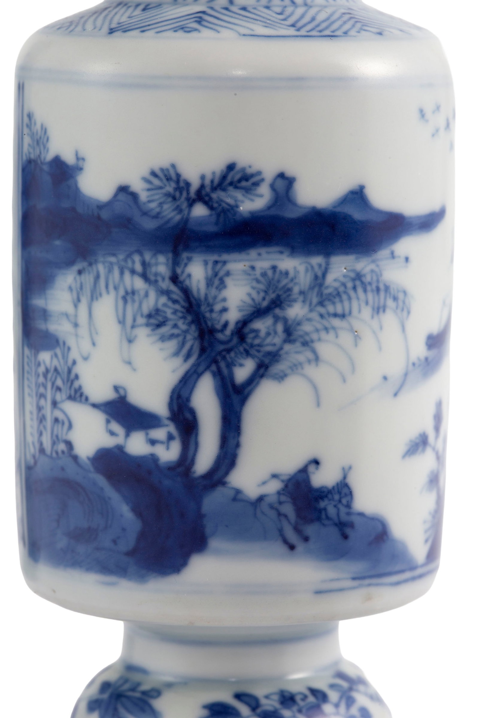 Ensemble de 4 petits vases en porcelaine, Chine, ca 1690: tous provenant du "Vung Tau Cargo" et au d - 7