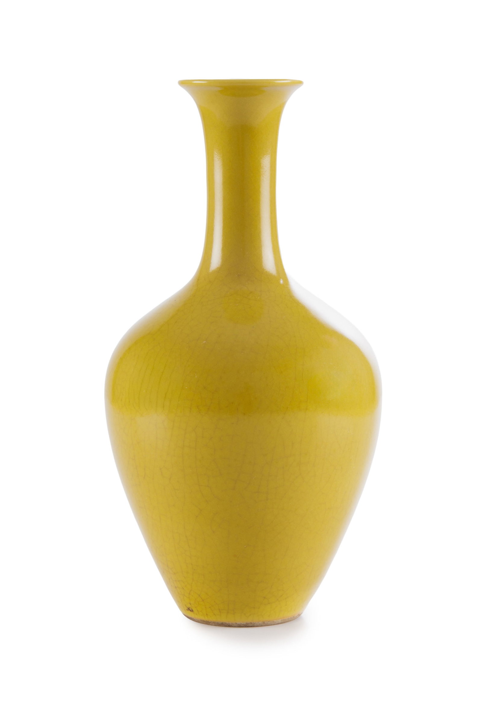 Ensemble de 3 vases en porcelaine à glaçure monochrome, Chine, XXe s.: 1 à glaçu - 3