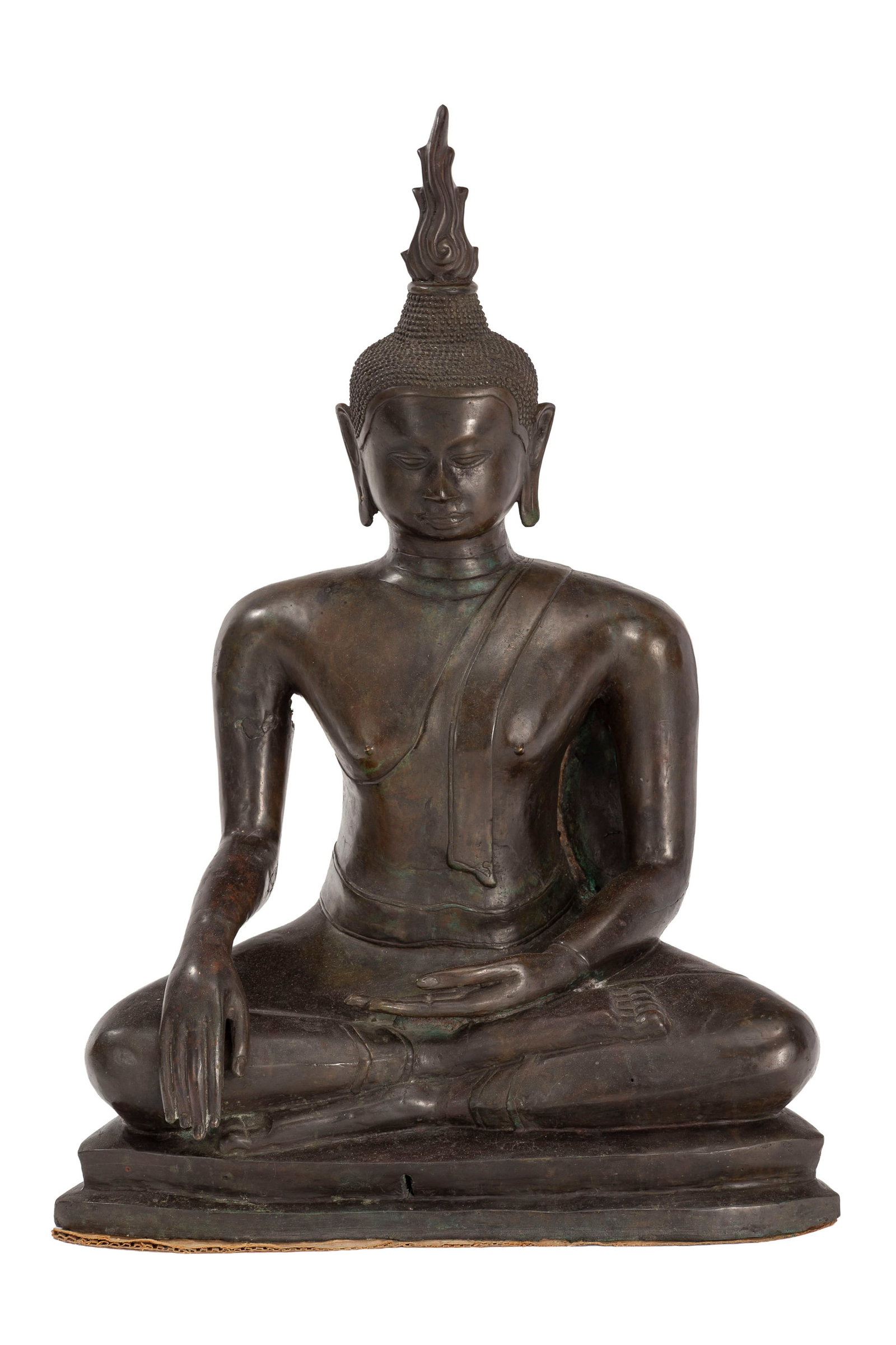 Bouddha en bronze, Royaume de Siam, époque Rattanakosin (1782-1932) dans le style de Sukhothai, (1 of 4)