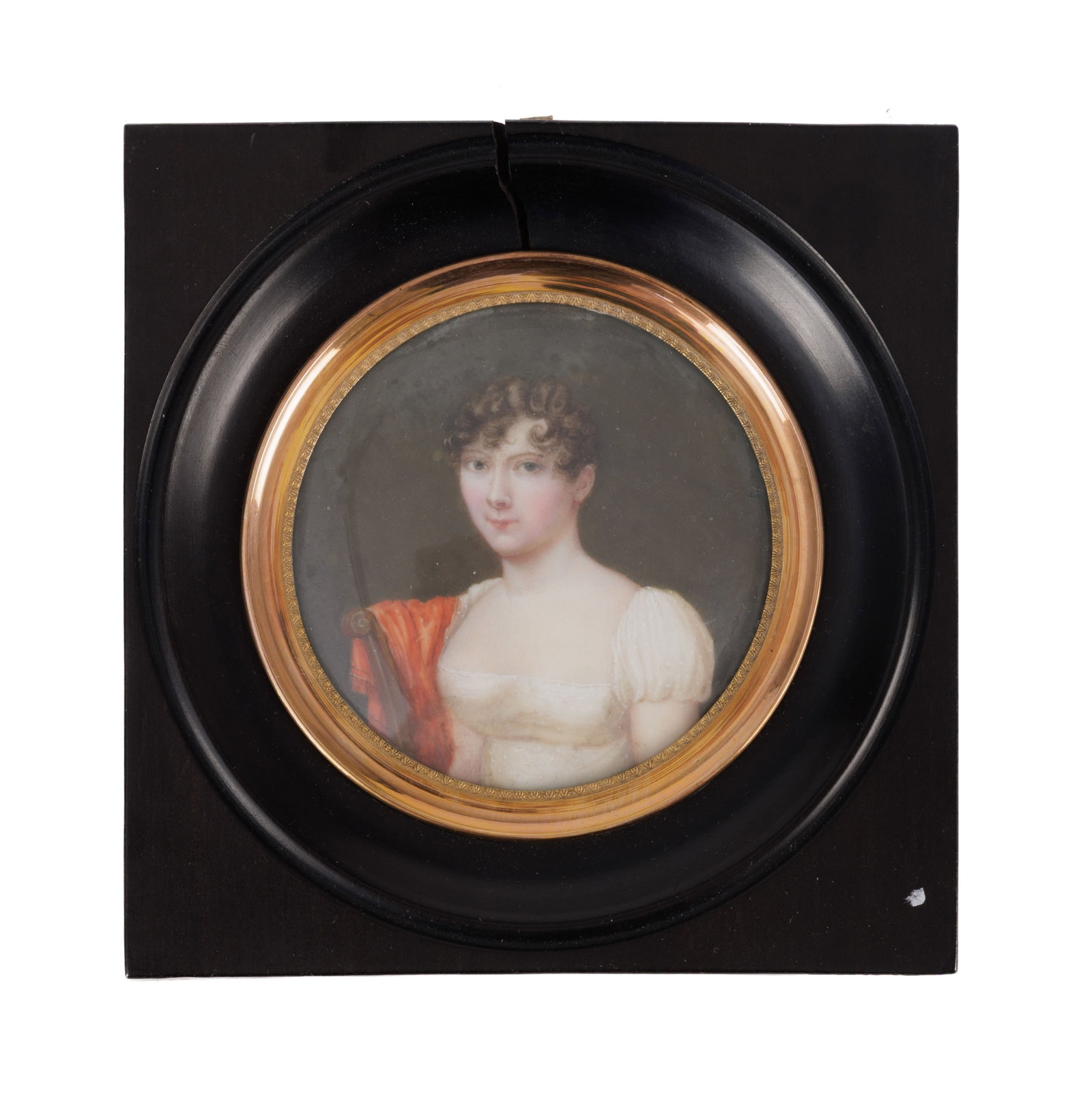 Ecole suisse, La famille Blondel, XIXe s., 3 portraits en miniature: Monsieur et Madame Denis Blonde - 3