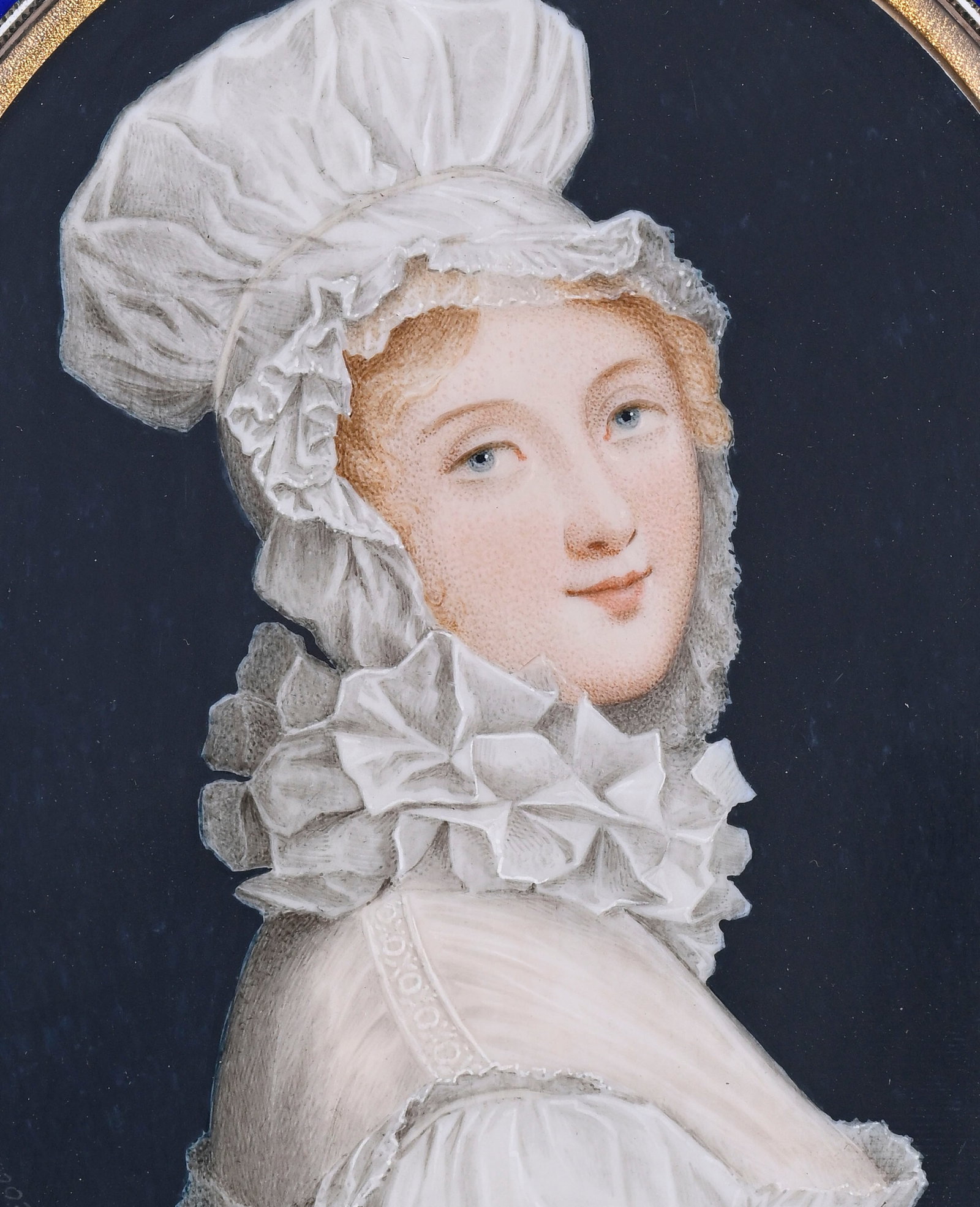 Charles Guillaume Bouregois (1759-1832), d'après, copie du XXe s. de la Dame au bonnet blanc et - 2
