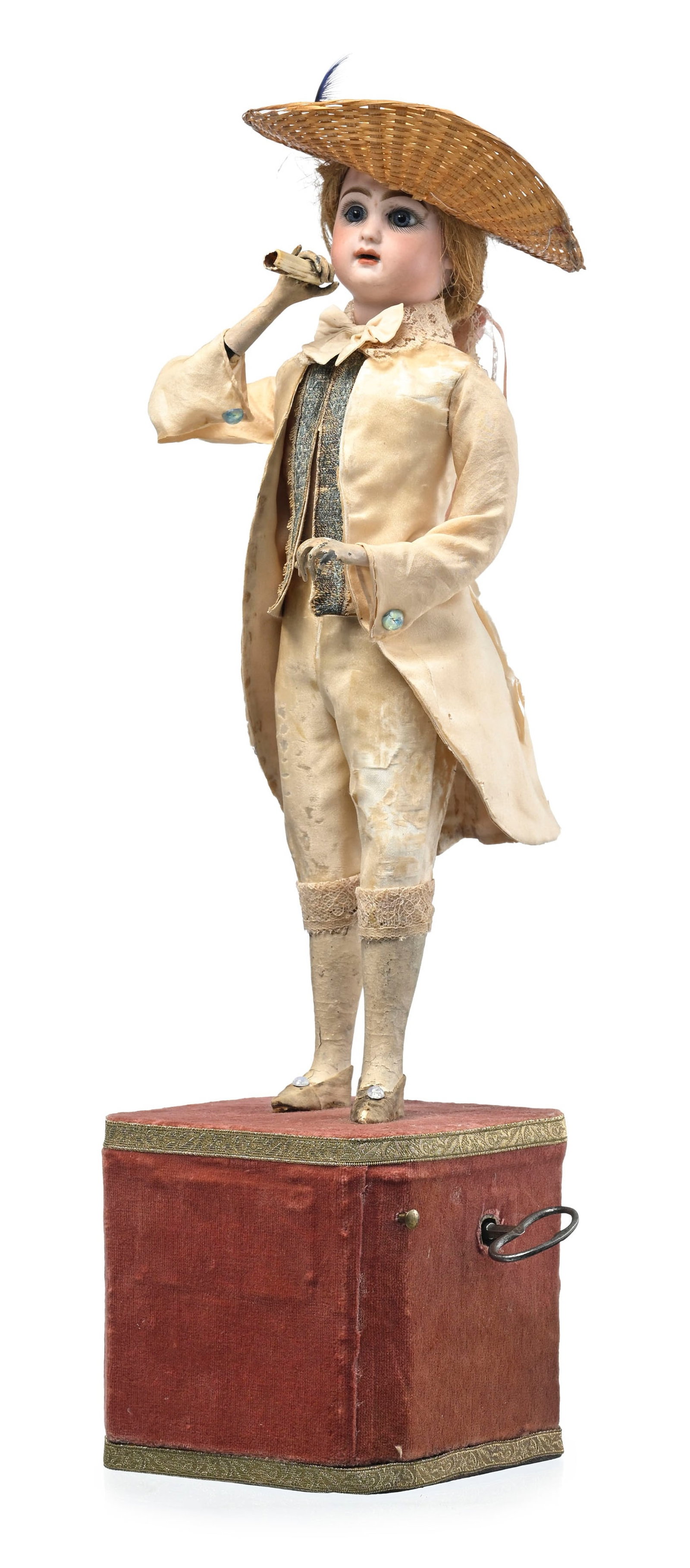 Gentilhomme fumant la pipe, automate à bras et tête oscillants, fonctionnel, fin XIXe s.,  (1 of 3)