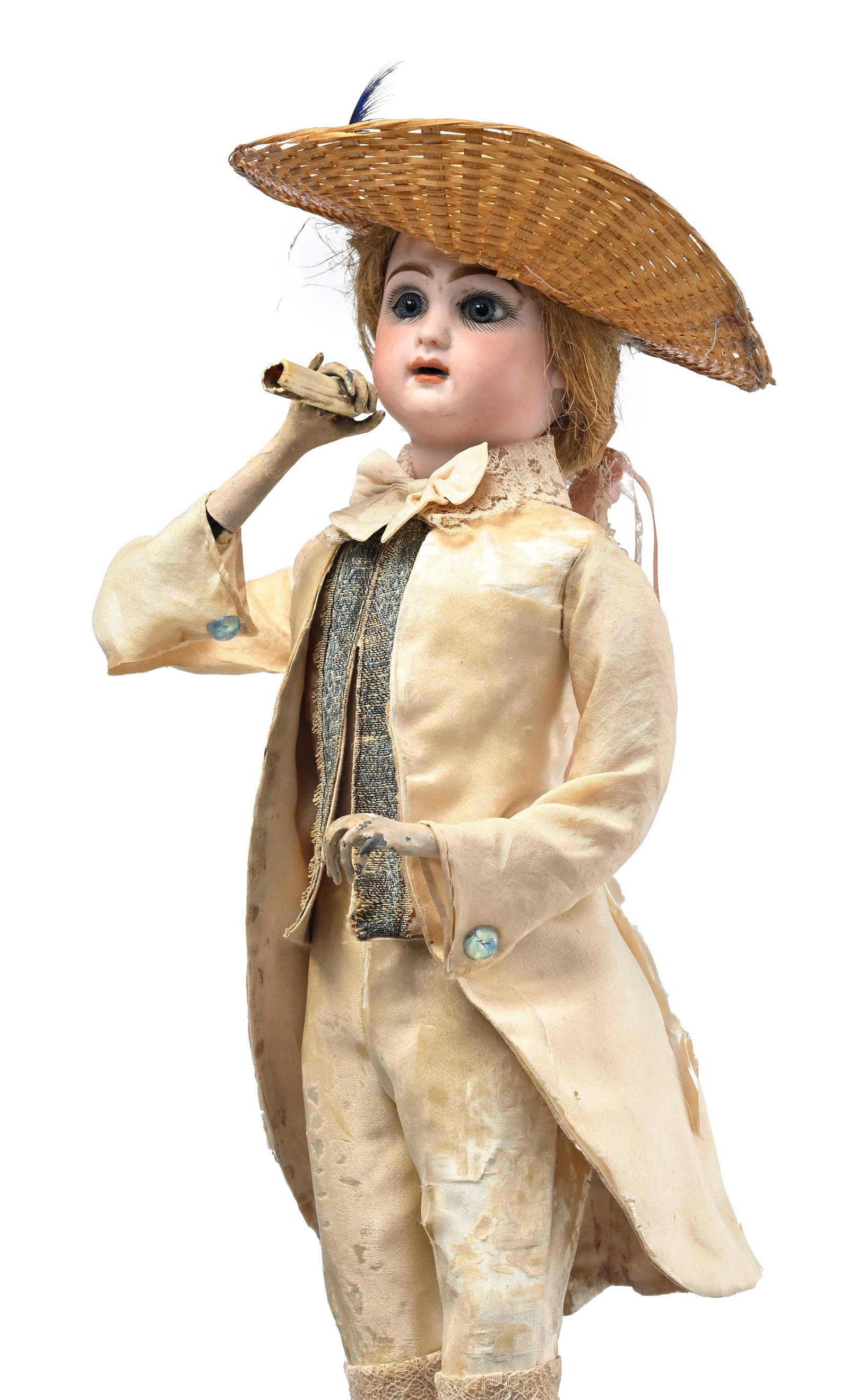 Gentilhomme fumant la pipe, automate à bras et tête oscillants, fonctionnel, fin XIXe s.,  - 2