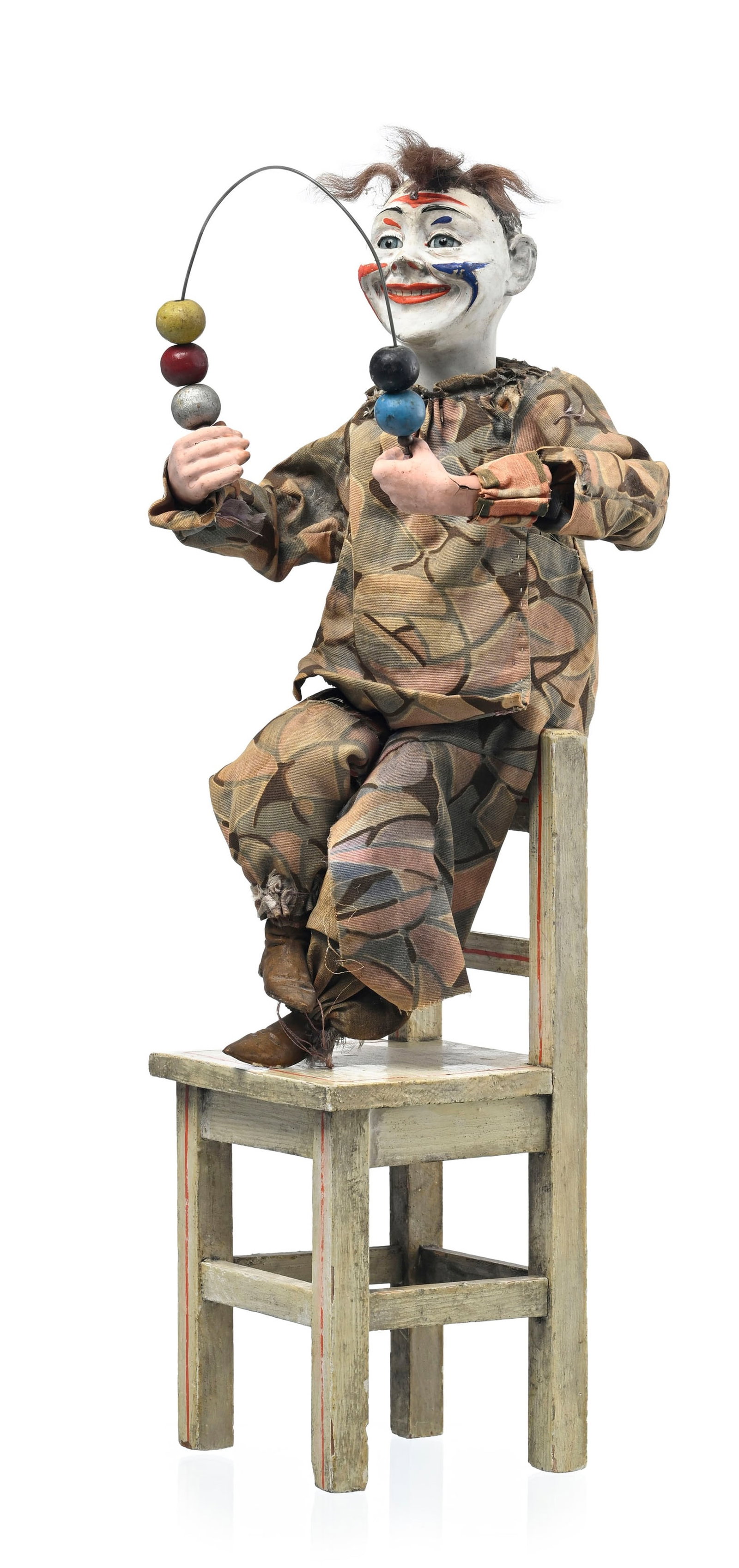 Clown boulier, automate, vers 1900, tête oscillante fonctionnelle, h. 54 cm (1 of 5)