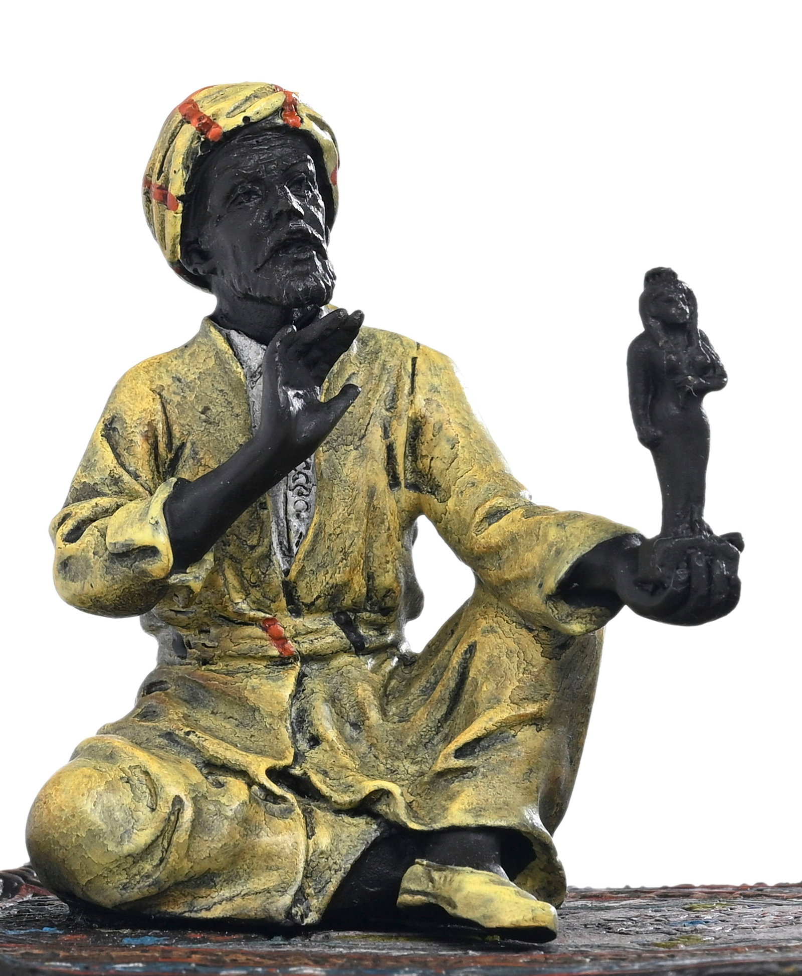 Marchand égyptien d'antiquités, bronze de Vienne orientaliste d'après la série " - 3
