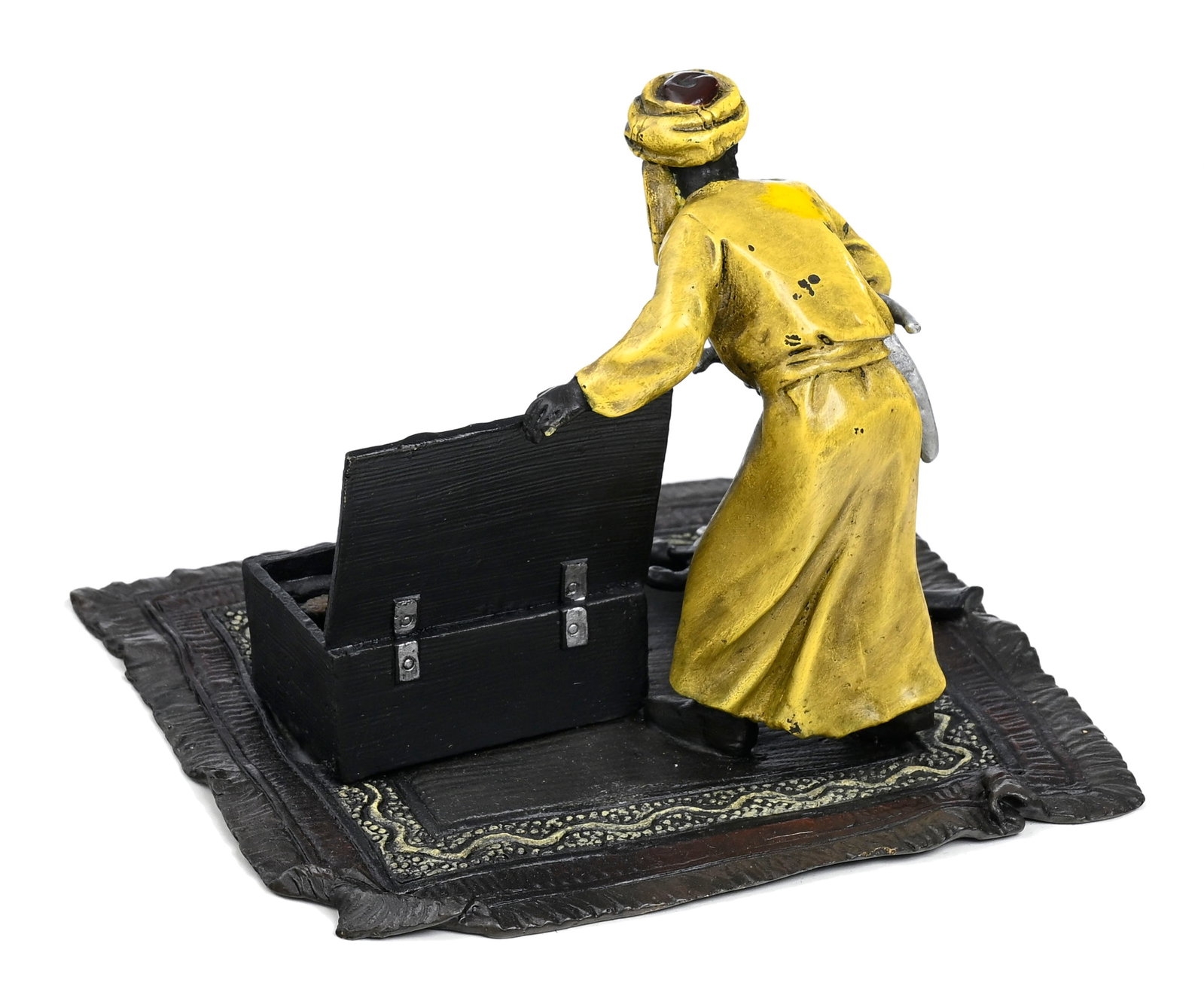 Le _Marchand d'Armes Arabe_ , bronze de Vienne orientaliste d'après la série "Namgreb" de  - 2