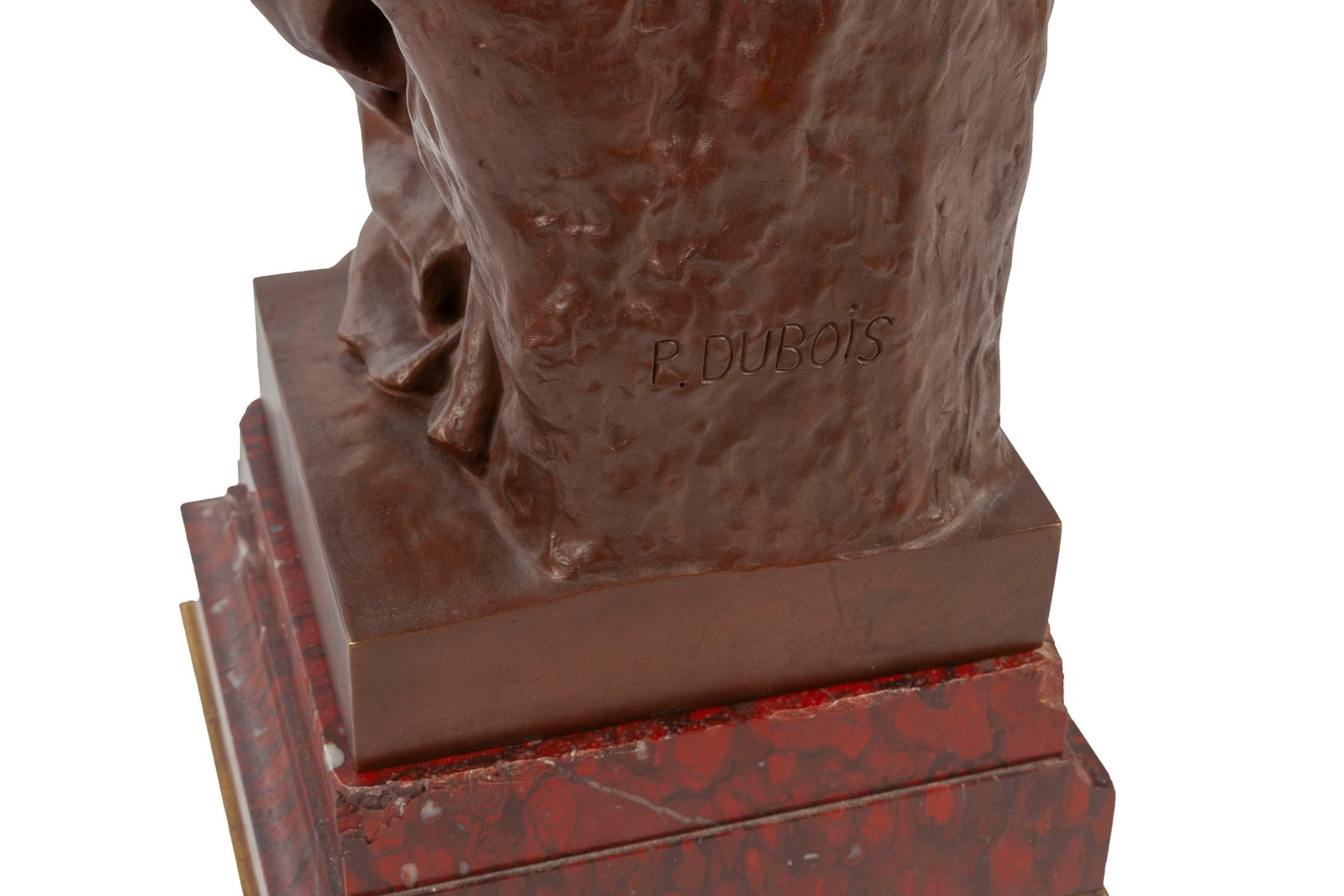 Paul Dubois (1829-1905), Maternité, bronze à patine brune, signée au dos, fonte XIXe  - 5