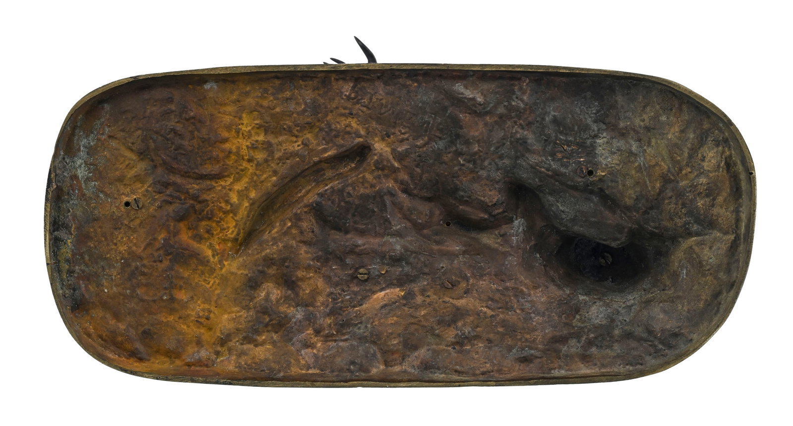Pierre-Jules Mène (1810-1879), Cerf à la feuille, bronze à patine brune, signé s - 5