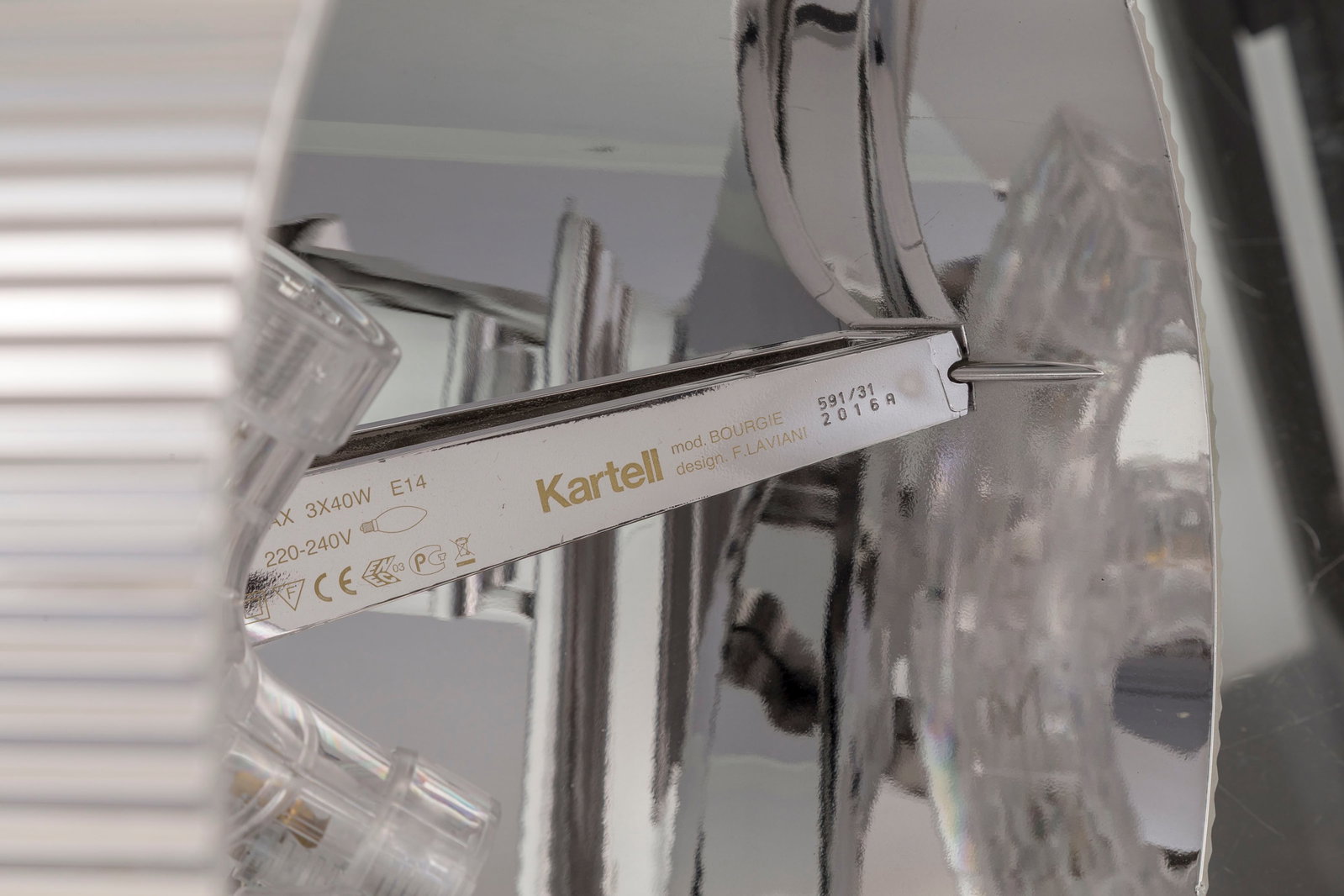 Paire de lampes de table Bourgie par Ferruccio Laviani (né en 1960), édition Kartell, en p - 5