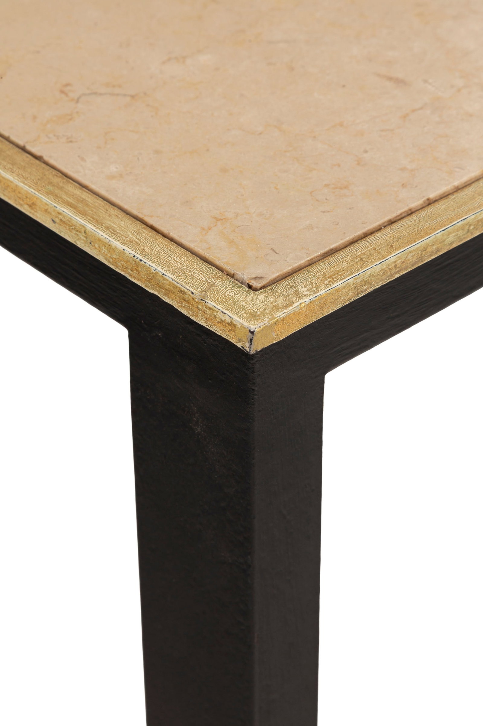 Table basse par Paul Dupré-Lafon (1900-1971), en bronze patiné et doré, plateau en pi - 2