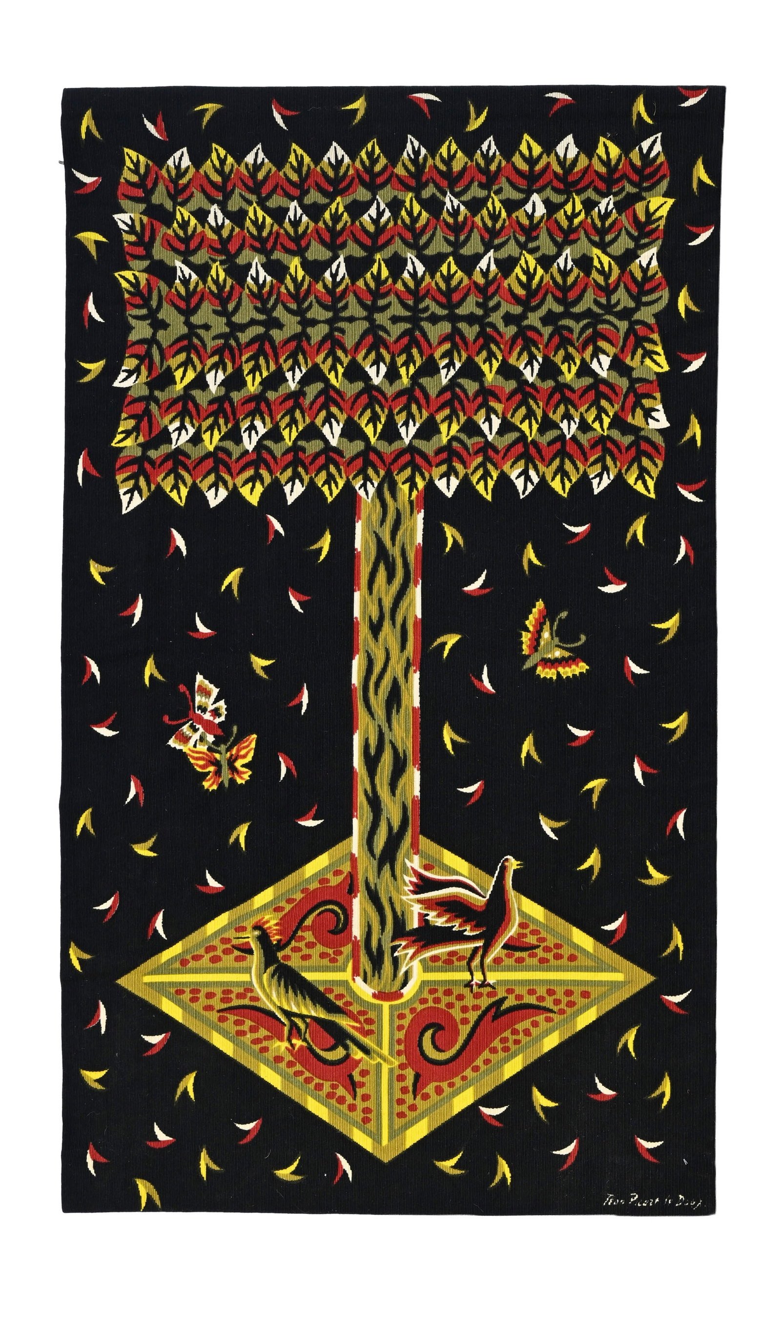 Arbre, tapisserie imprimée d'après un carton de Jean Picart le Doux (1902-1982), en laine  (1 of 1)