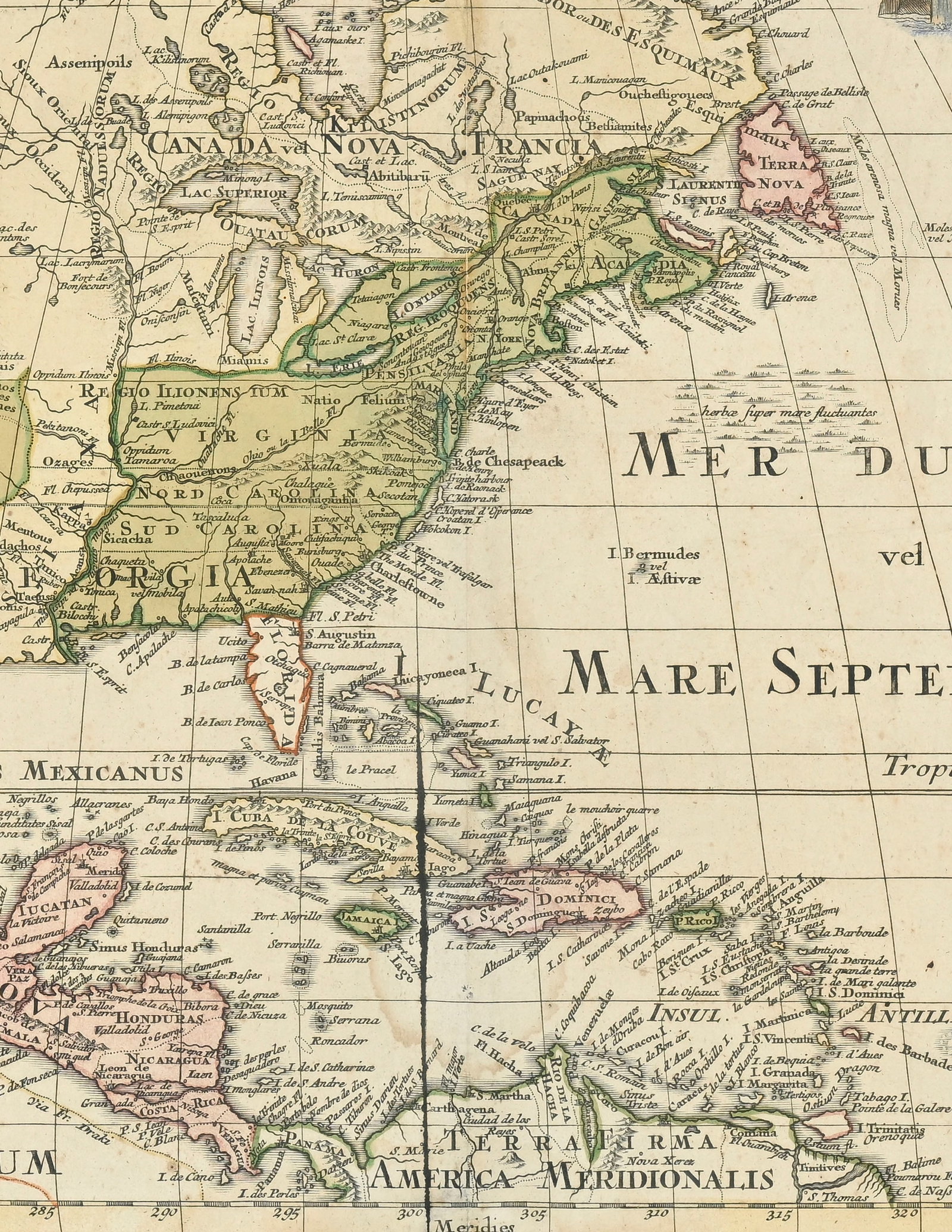 \[AMÉRIQUE\]. DE L'ISLE (Guillaume). America Septentrionalis. Venalis Prostat Auguste Vindelic  - 2