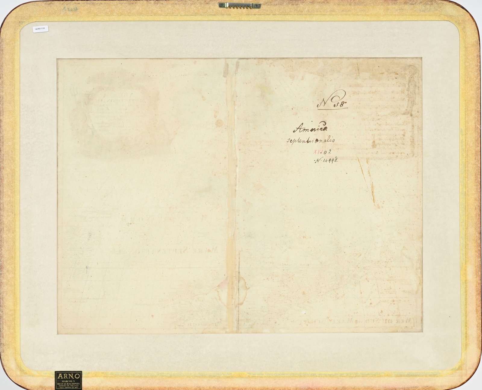 \[AMÉRIQUE\]. DE L'ISLE (Guillaume). America Septentrionalis. Venalis Prostat Auguste Vindelic  - 5