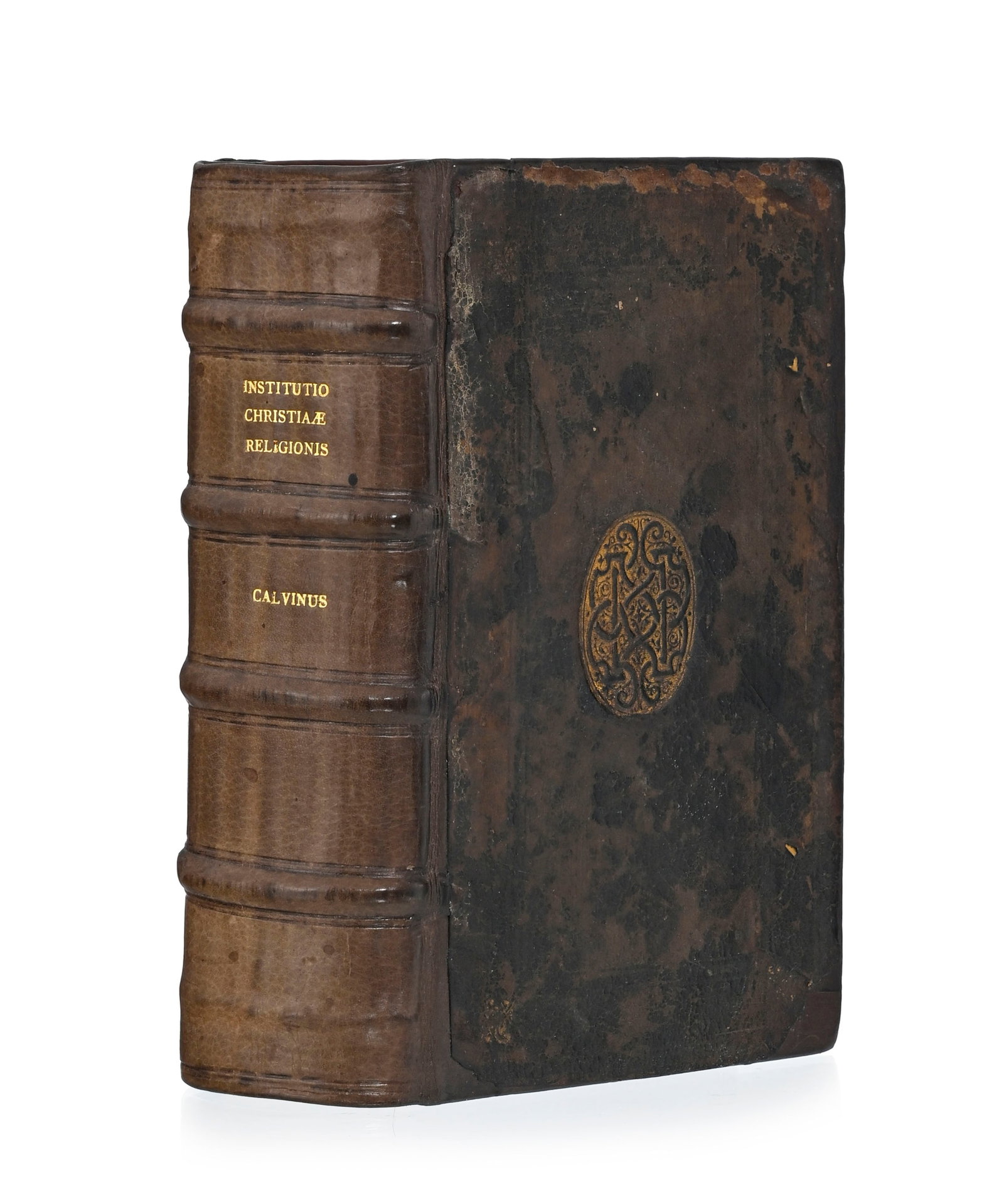 CALVIN (Jean). Institutio Christianae religionis. Geneva, Francois Perrin, 1569. Petit in-8° re (1 of 3)