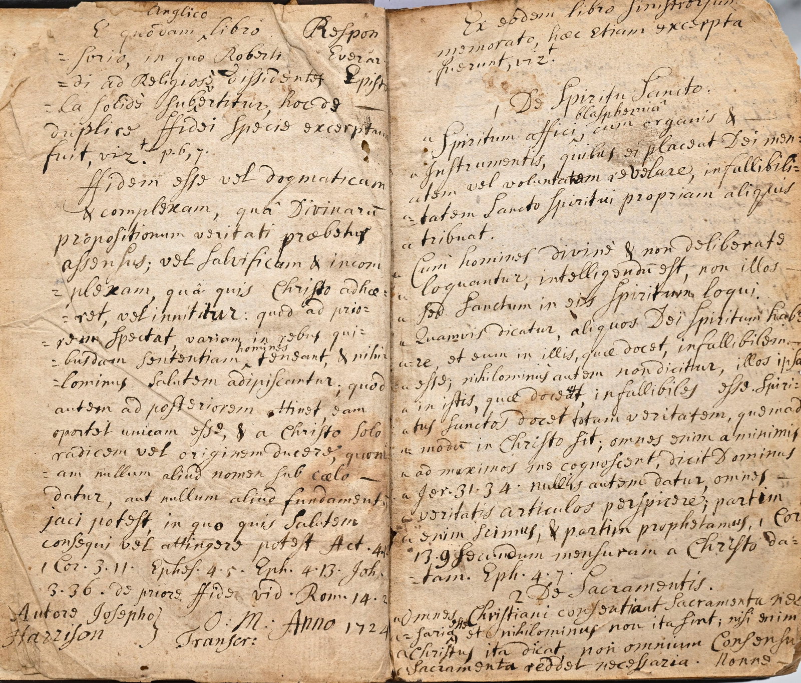 CALVIN (Jean). Institutio Christianae religionis. Geneva, Francois Perrin, 1569. Petit in-8° re - 2