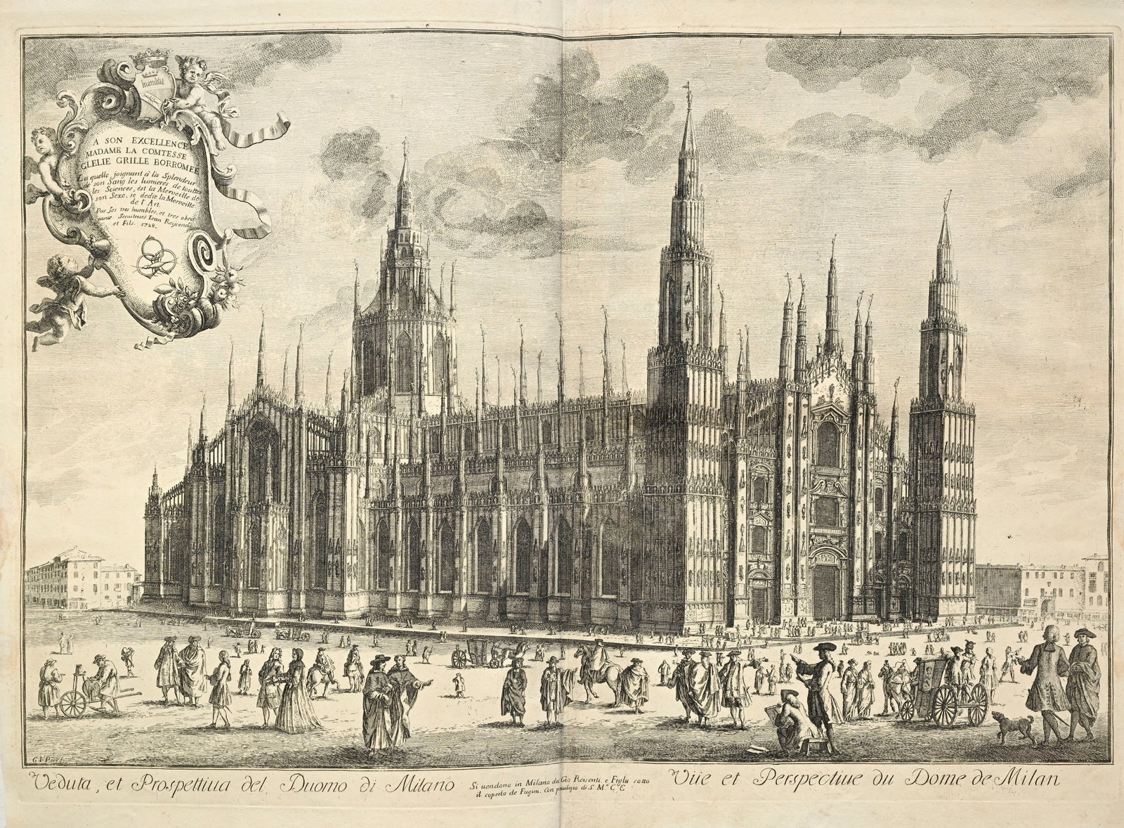\[ITALIE\]. Varie Fabbriche Antiche e Moderne della Citta di Verona, 1753. In-folio relié demi-: [ITALIE]. Varie Fabbriche Antiche e Moderne della Citta di Verona, 1753. In-folio relié demi-vélin ivoire, cartonnage bleu d'époque. Recueil de 43 gravures en XXII planches représe