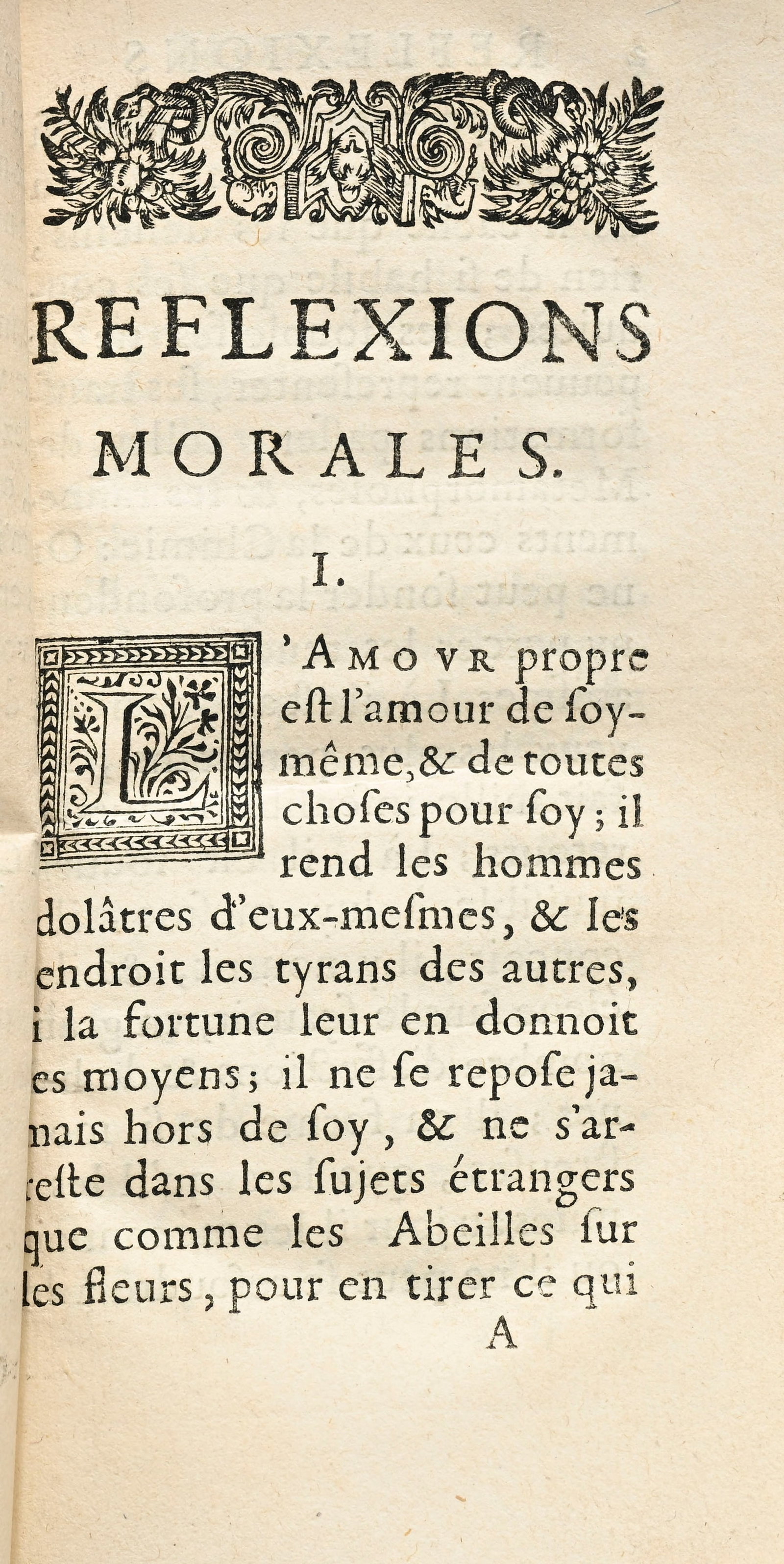\[LA ROCHEFOUCAULD (François, duc de)\]. Réflexions ou Sentences et Maximes morales. Paris - 2