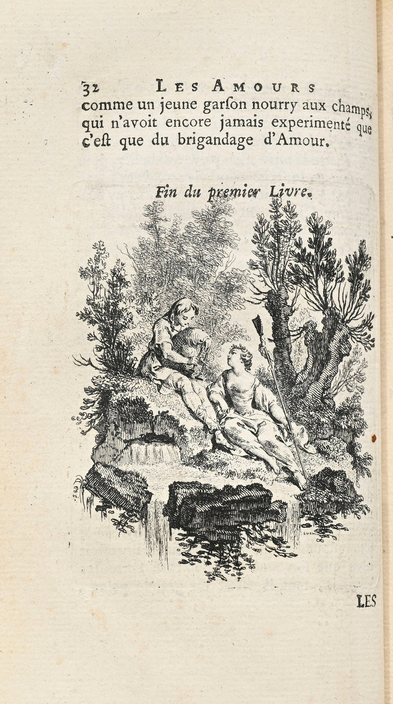 LONGUS. Les Amours pastorales de Daphnis et Chloé. S.l., s.n. \[Paris, Coustelier\], 1745. In-8 - 4