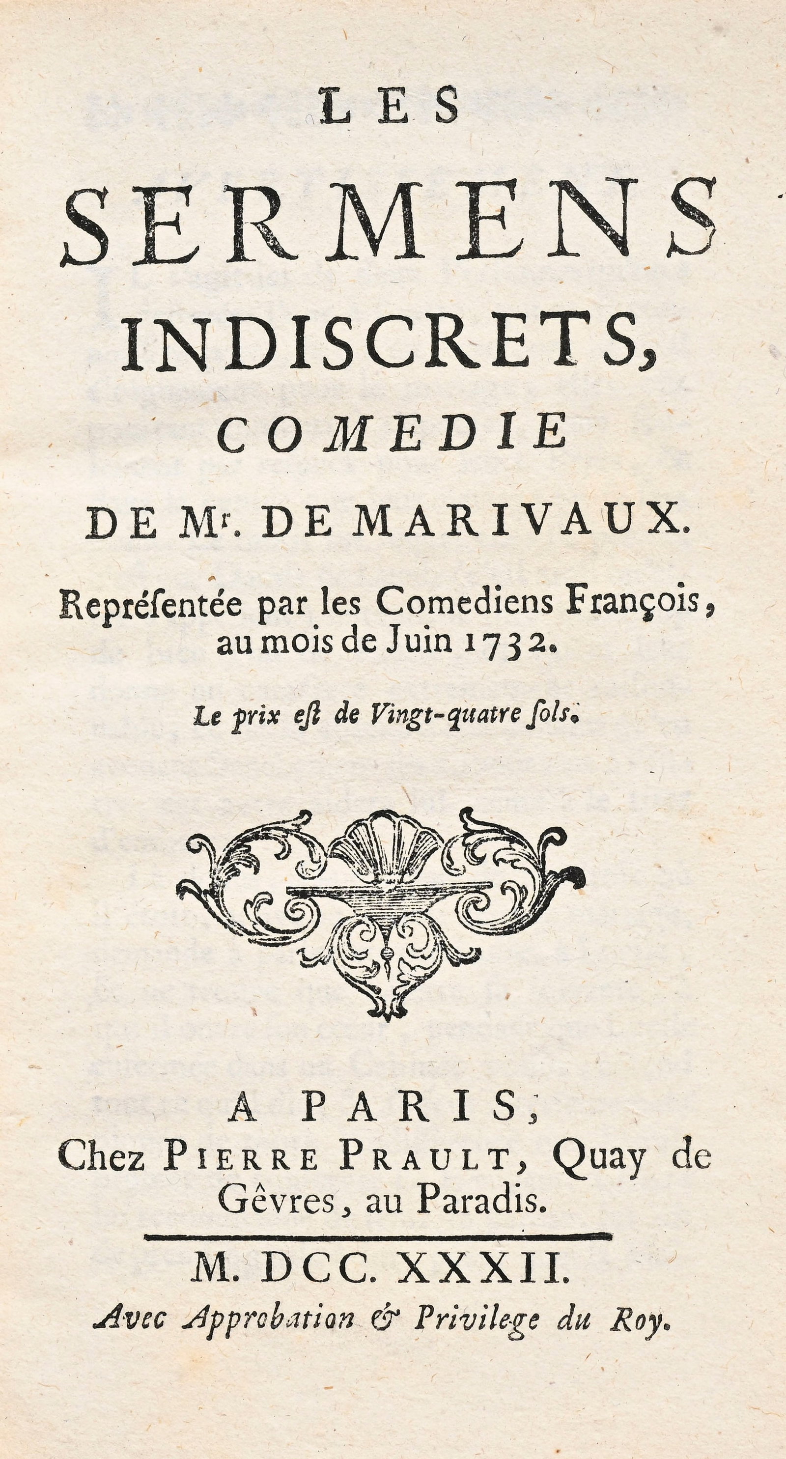 MARIVAUX (Pierre Carlet de Chamblain de). 3 ouvrages in-12 en édition originale dans des reliur - 3