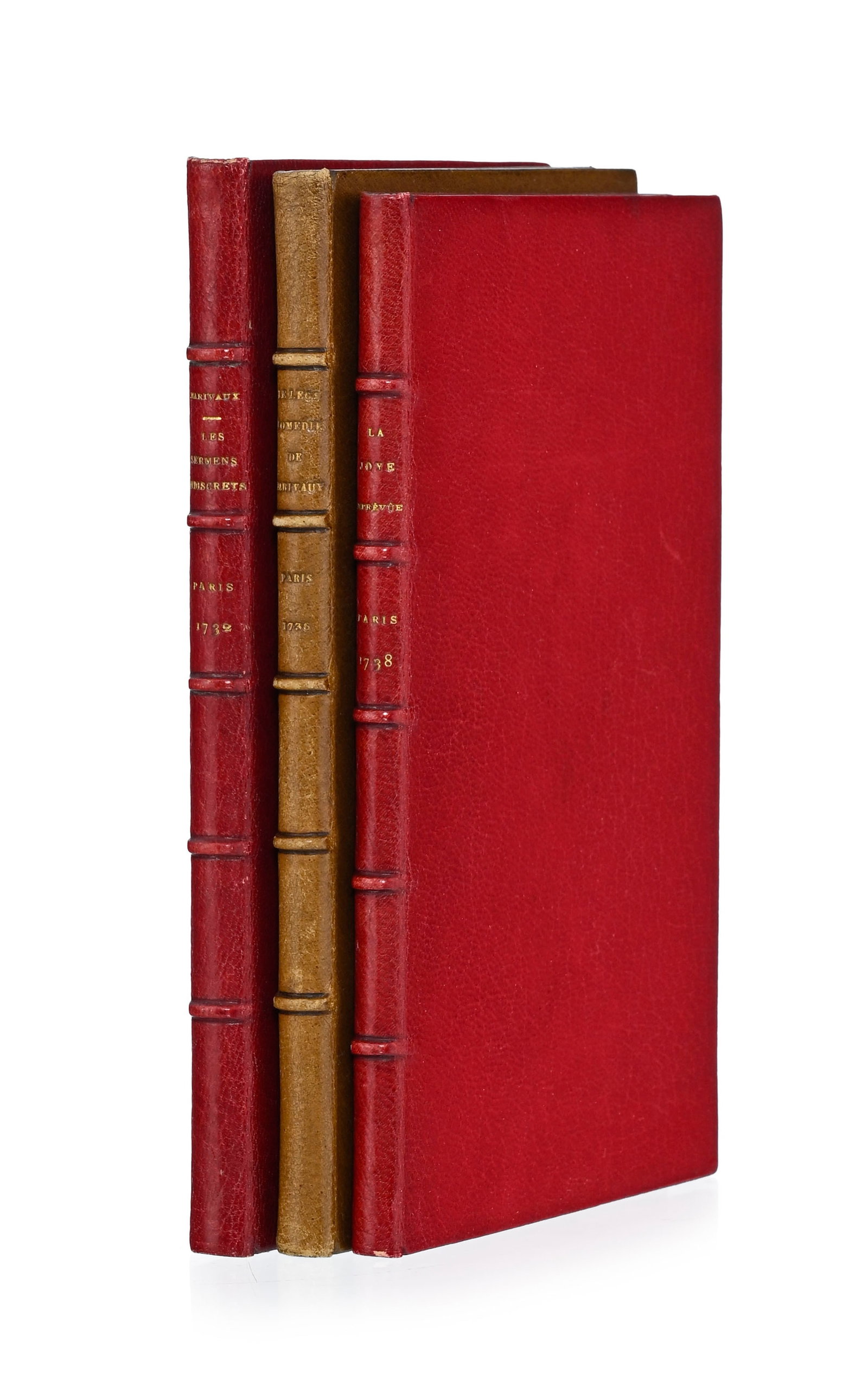 MARIVAUX (Pierre Carlet de Chamblain de). 3 ouvrages in-12 en édition originale dans des reliur - 6