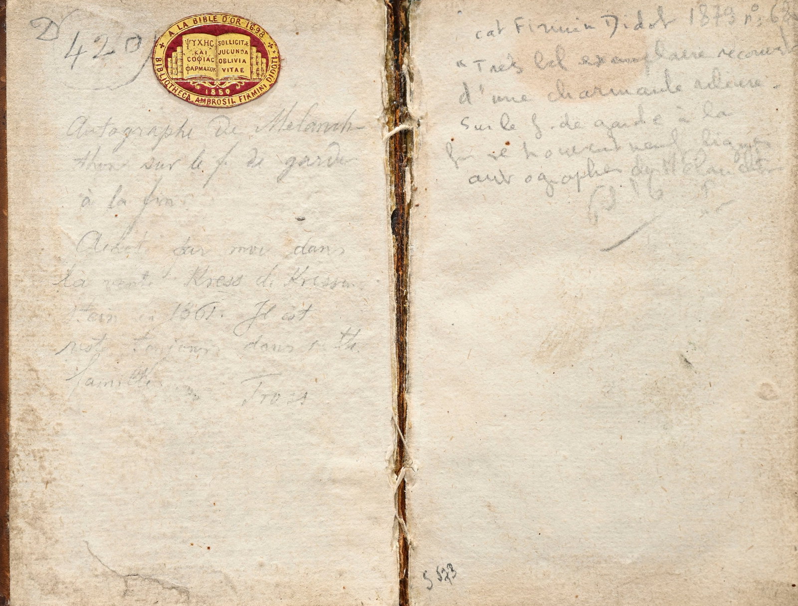 LE NOUVEAU TESTAMENT de Nostre Seigneur Jésus Christ, Latin, & Françoys: les deux translat - 4