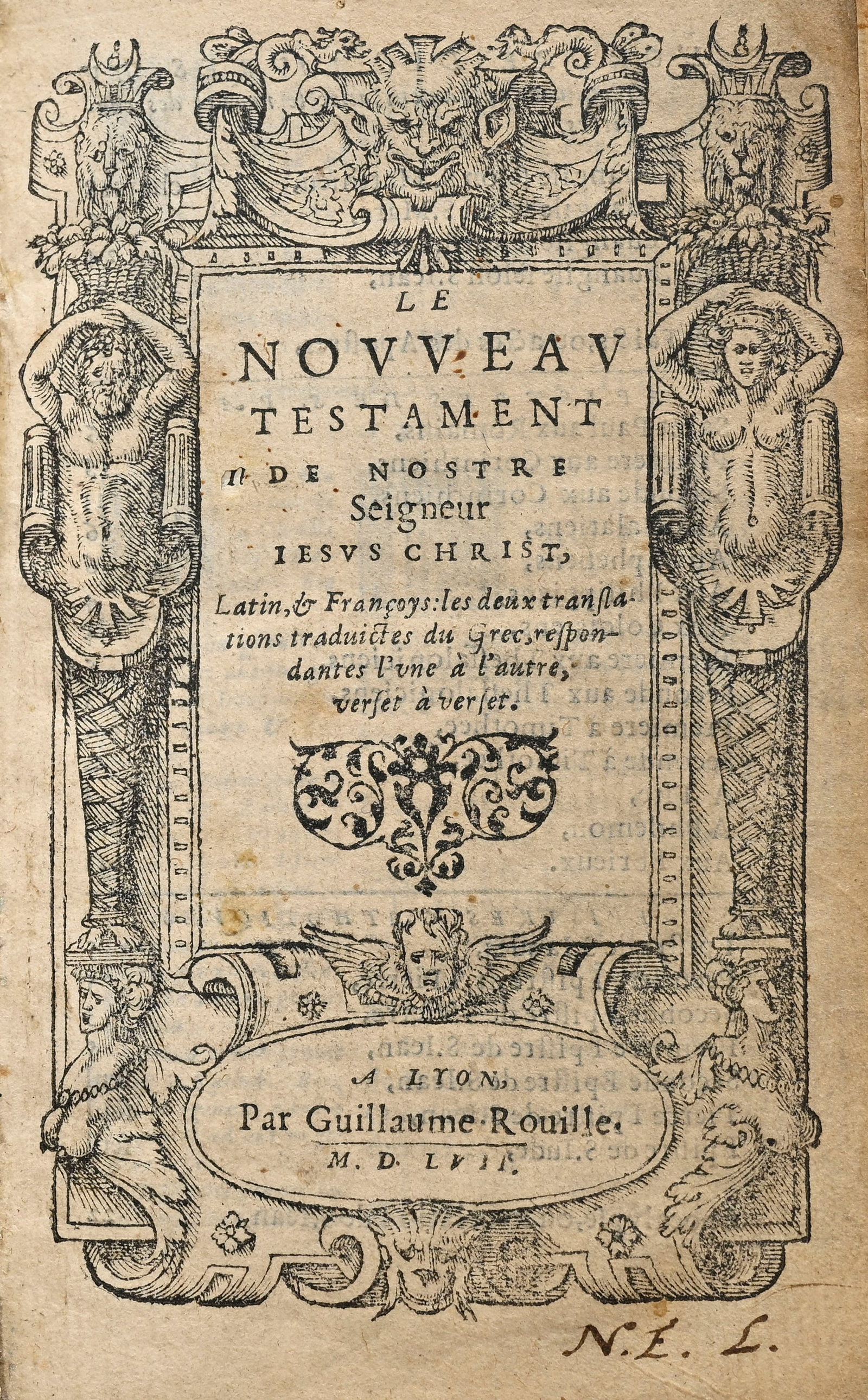 LE NOUVEAU TESTAMENT de Nostre Seigneur Jésus Christ, Latin, & Françoys: les deux translat - 6