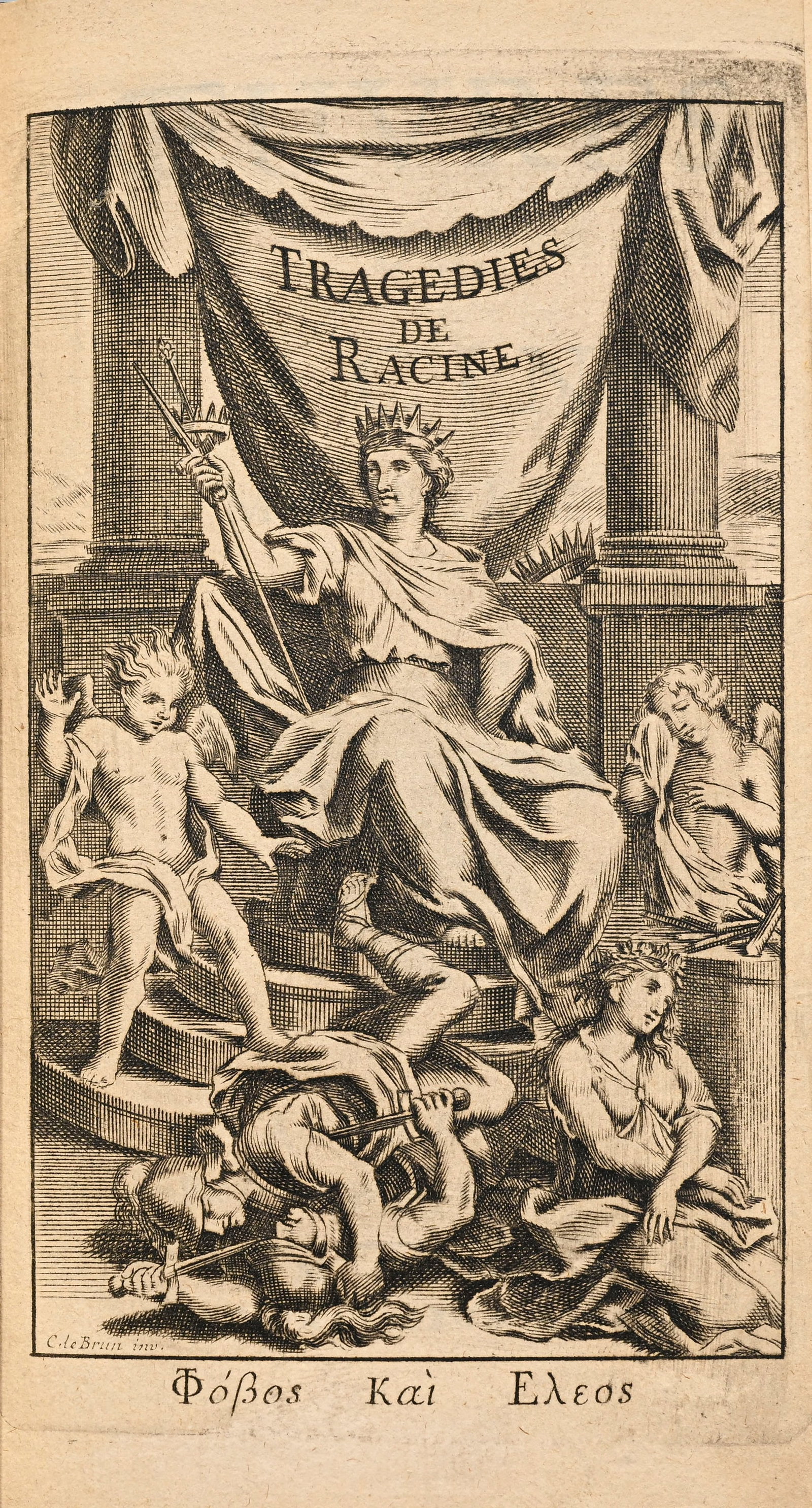 RACINE (Jean). Œuvres. Paris, La Compagnie des Libraires, 1702. 2 vol. in-12° reliés : RACINE (Jean). Œuvres. Paris, La Compagnie des Libraires, 1702. 2 vol. in-12° reliés plein maroquin rouge cerise, dos à nerfs ornés et dorés, triple filet doré aux p