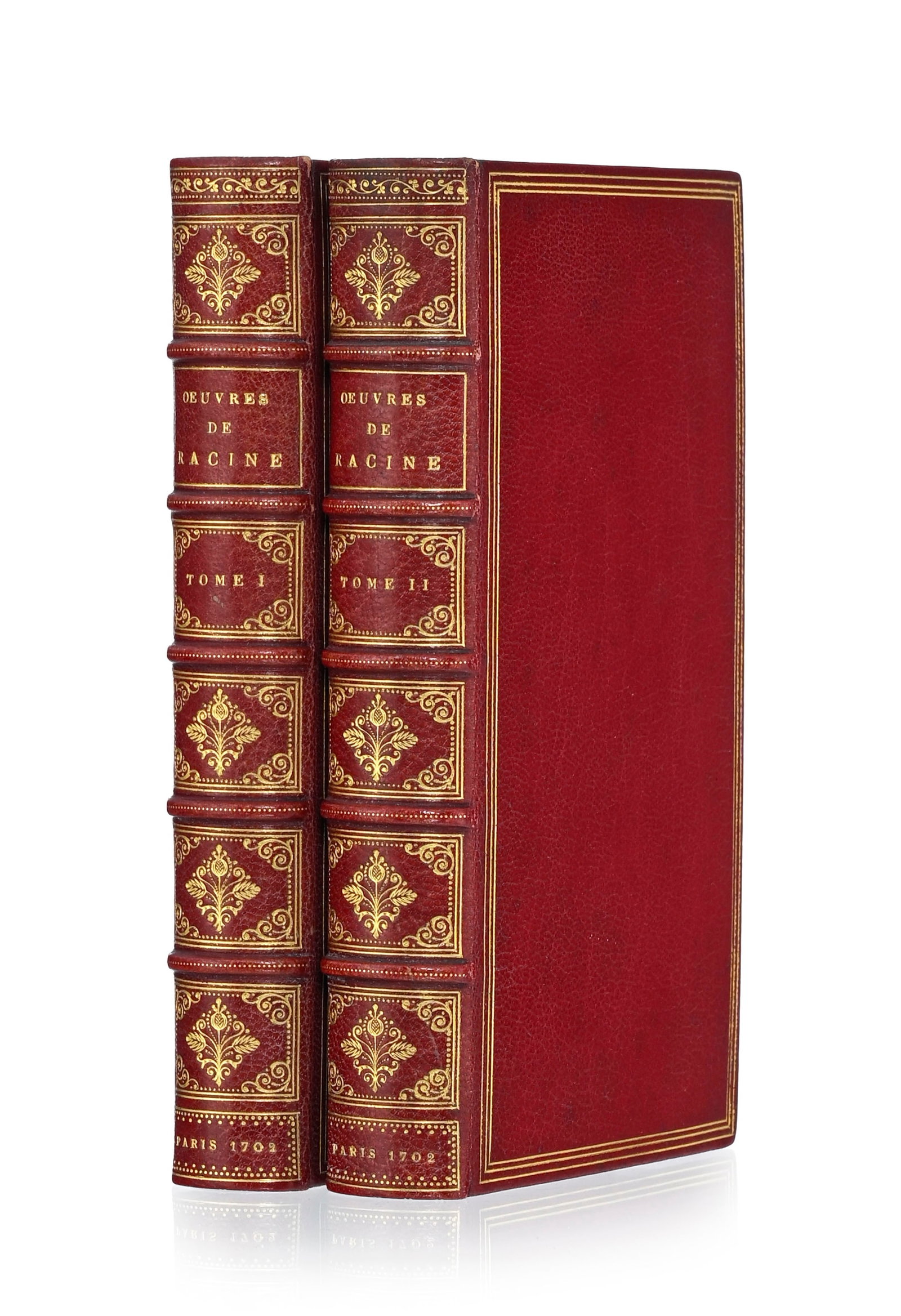 RACINE (Jean). Œuvres. Paris, La Compagnie des Libraires, 1702. 2 vol. in-12° reliés  - 2