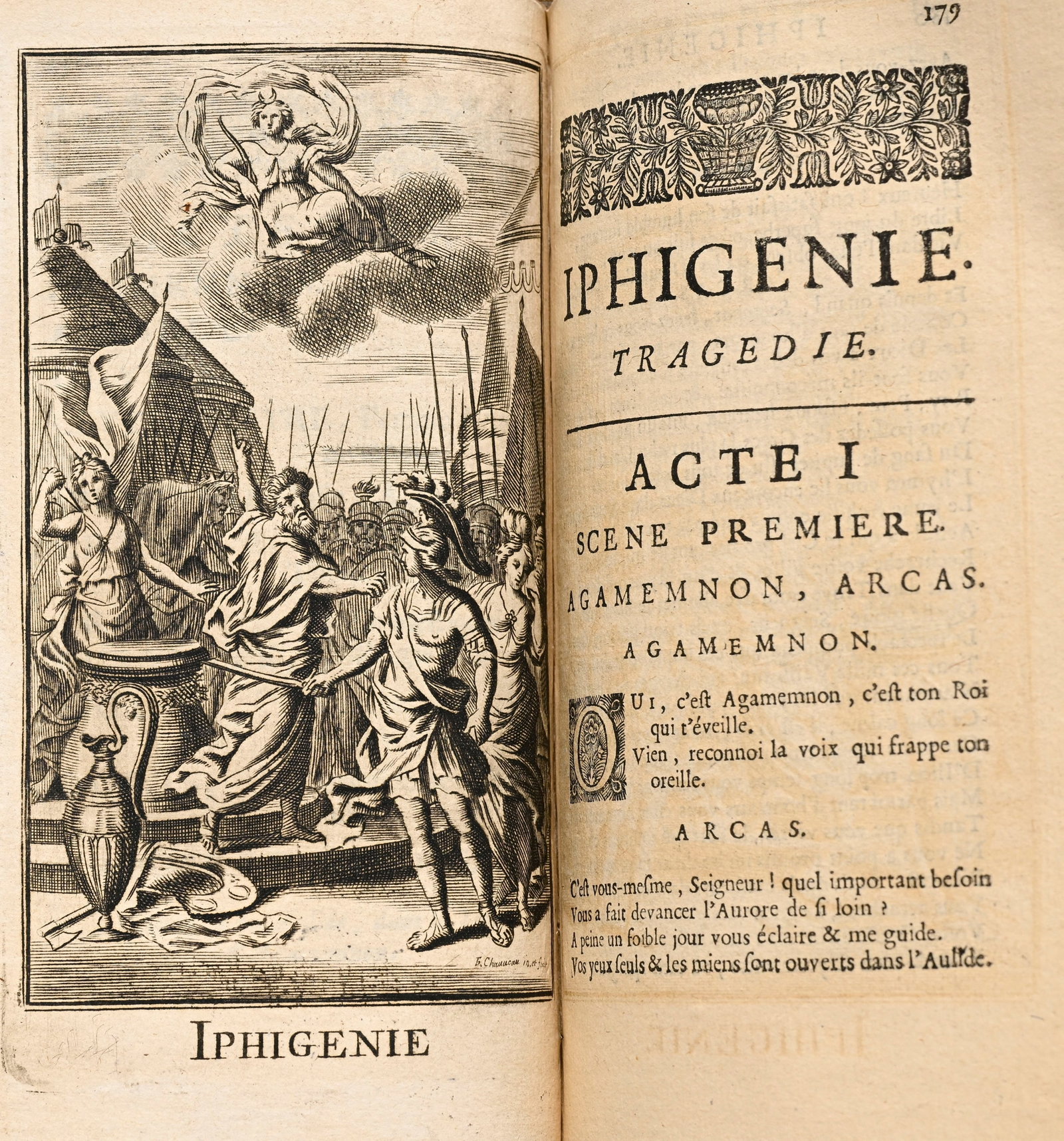 RACINE (Jean). Œuvres. Paris, La Compagnie des Libraires, 1702. 2 vol. in-12° reliés  - 3