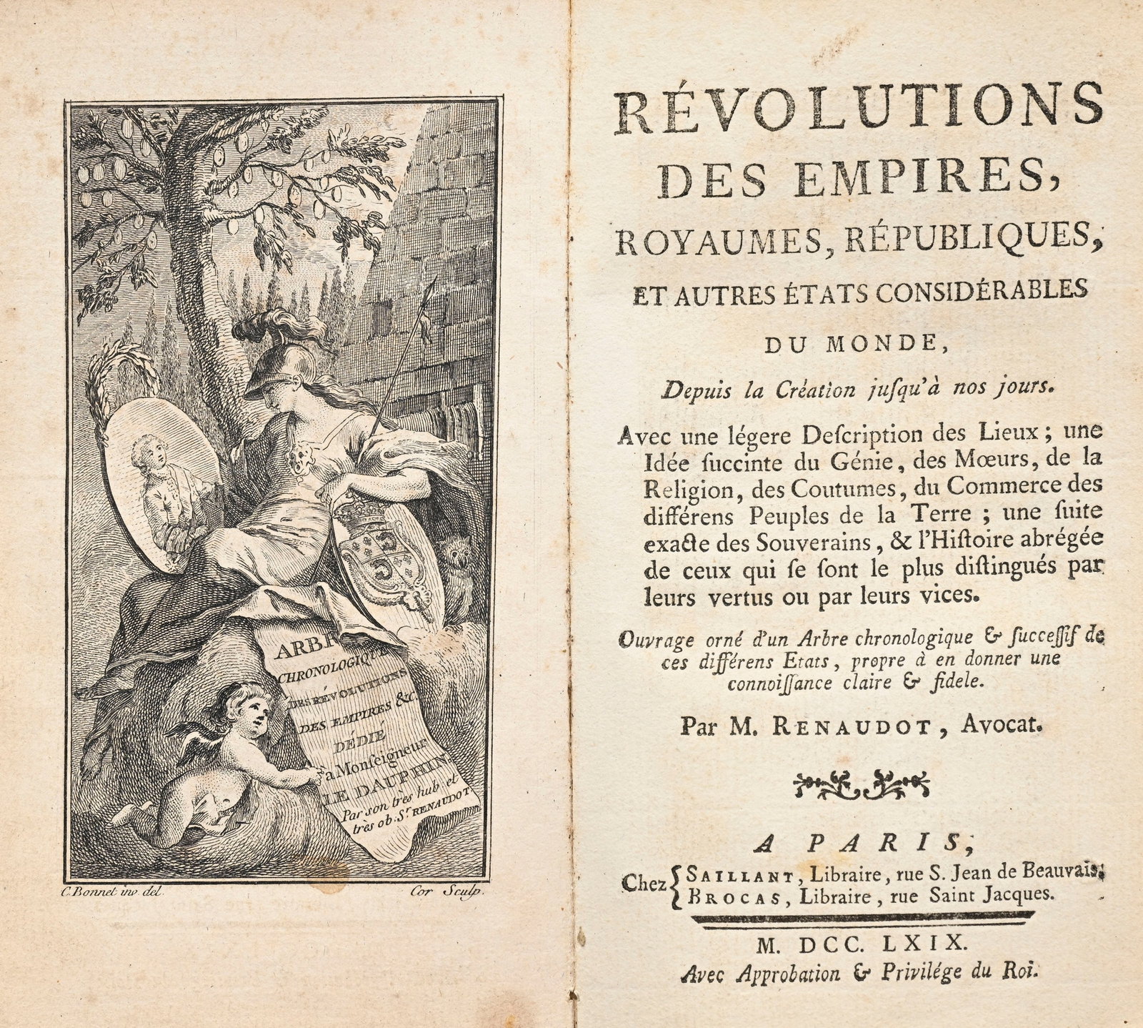 RENAUDOT (Jacques). Révolutions des Empires, Royaumes, Républiques et autres états co - 3