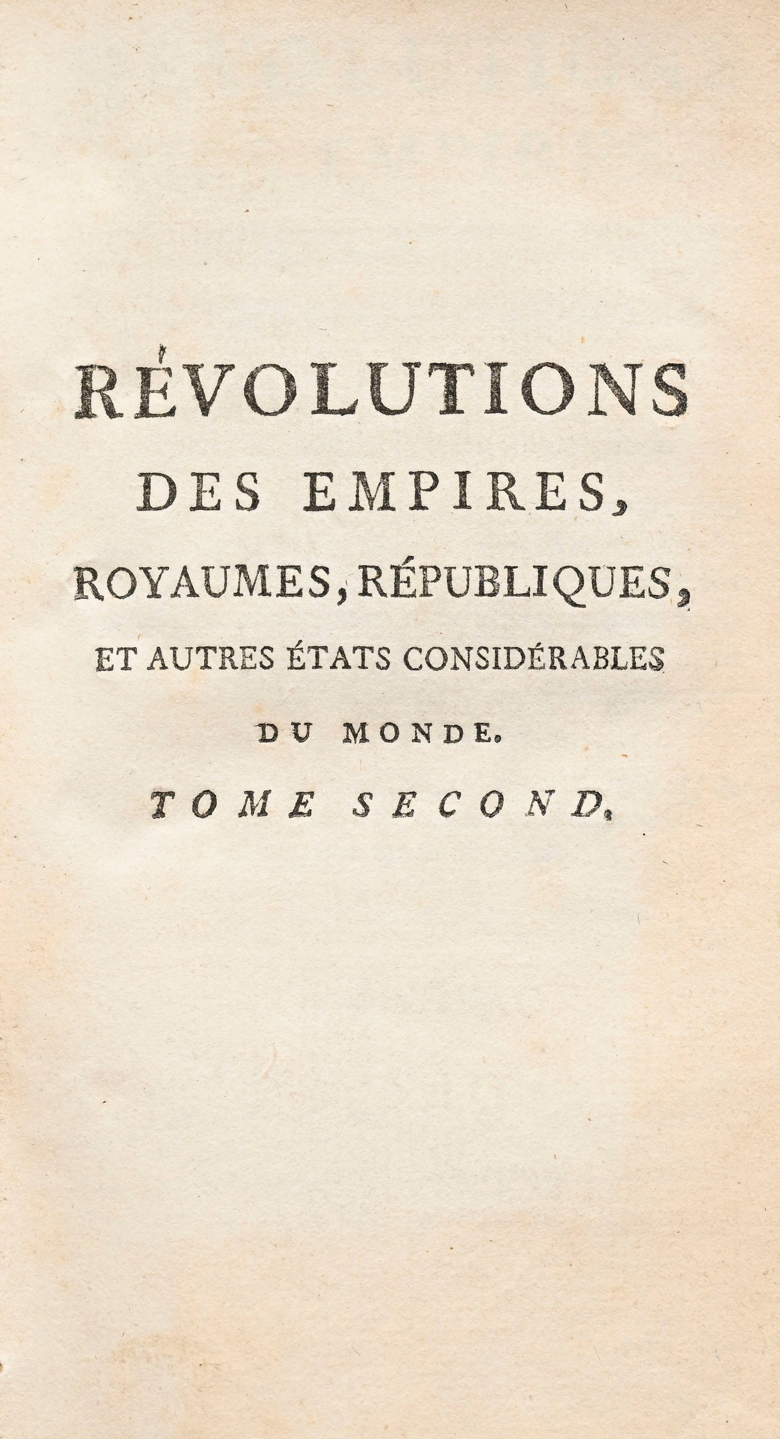 RENAUDOT (Jacques). Révolutions des Empires, Royaumes, Républiques et autres états co - 4