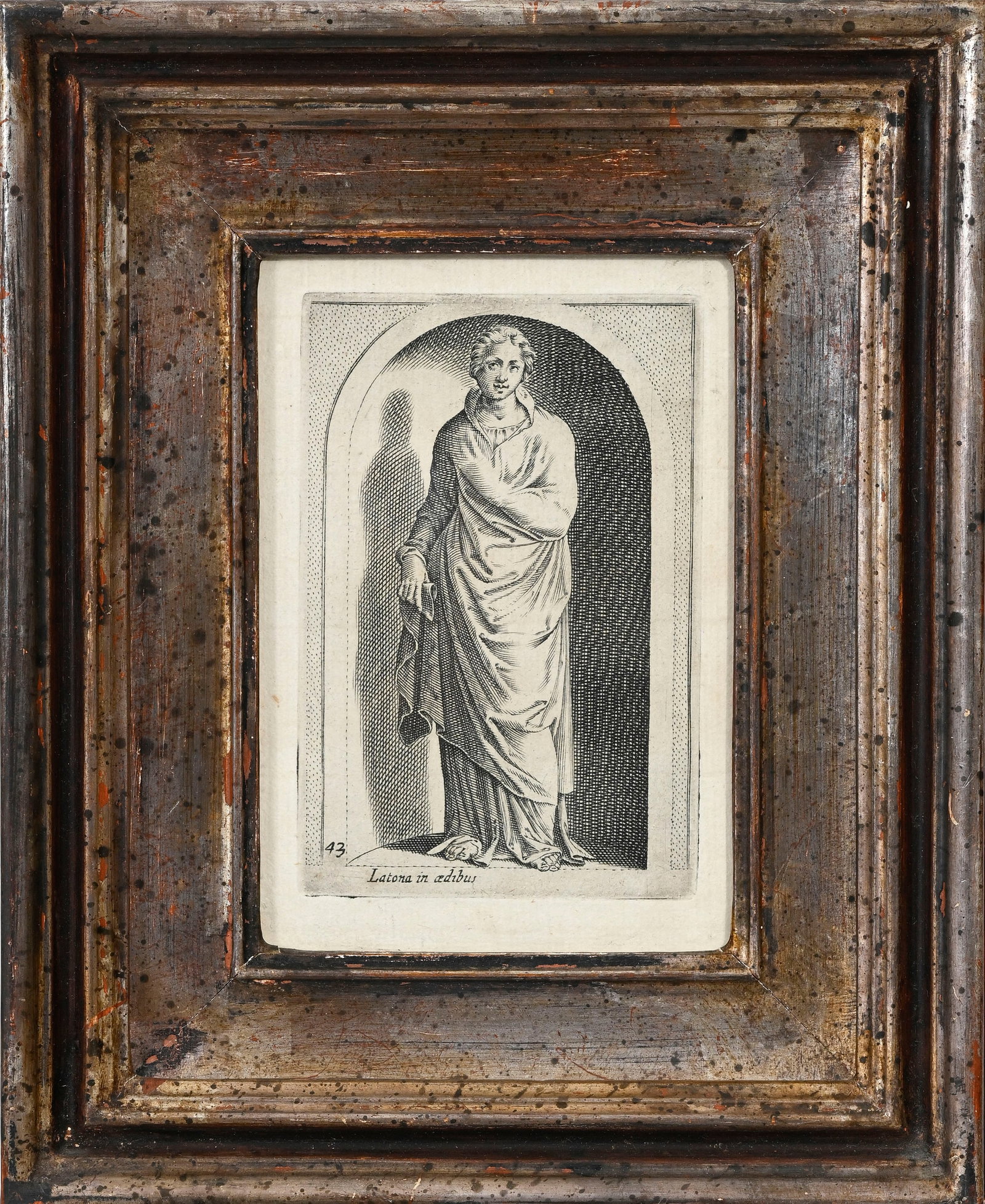 Philippe Thomassin (1562-1622), d'après, suite de 8 gravures de la série "Statues antiques - 11