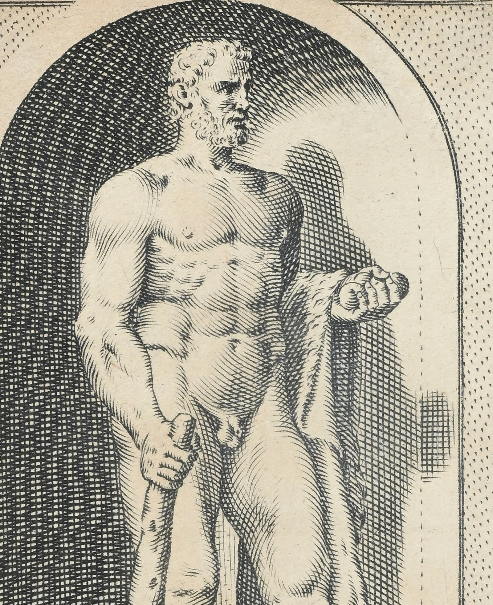 Philippe Thomassin (1562-1622), d'après, suite de 8 gravures de la série "Statues antiques - 17