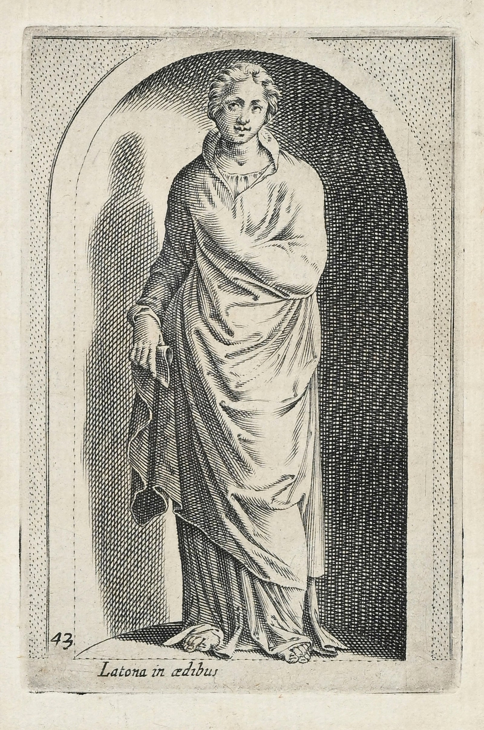 Philippe Thomassin (1562-1622), d'après, suite de 8 gravures de la série "Statues antiques - 3