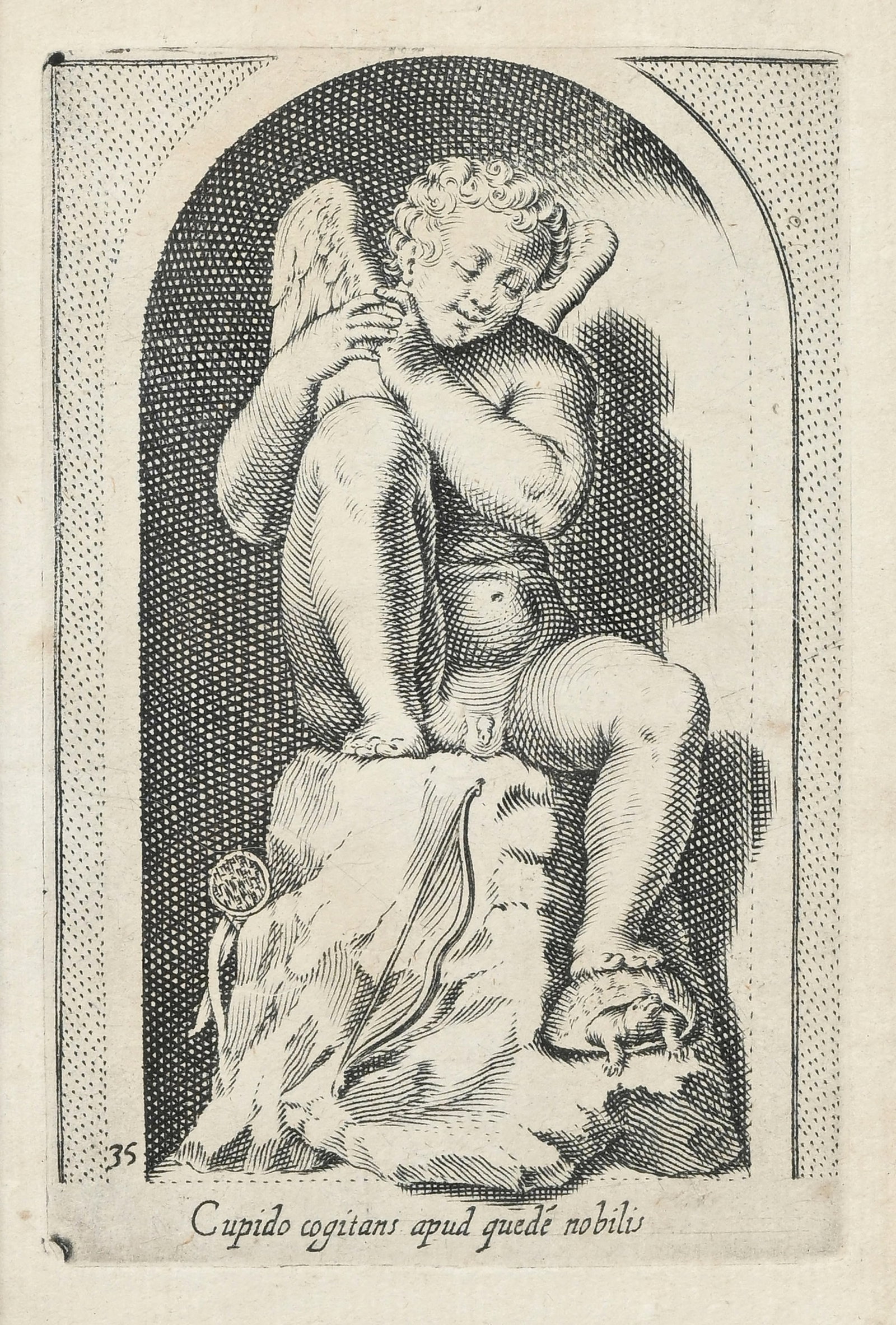 Philippe Thomassin (1562-1622), d'après, suite de 8 gravures de la série "Statues antiques - 5