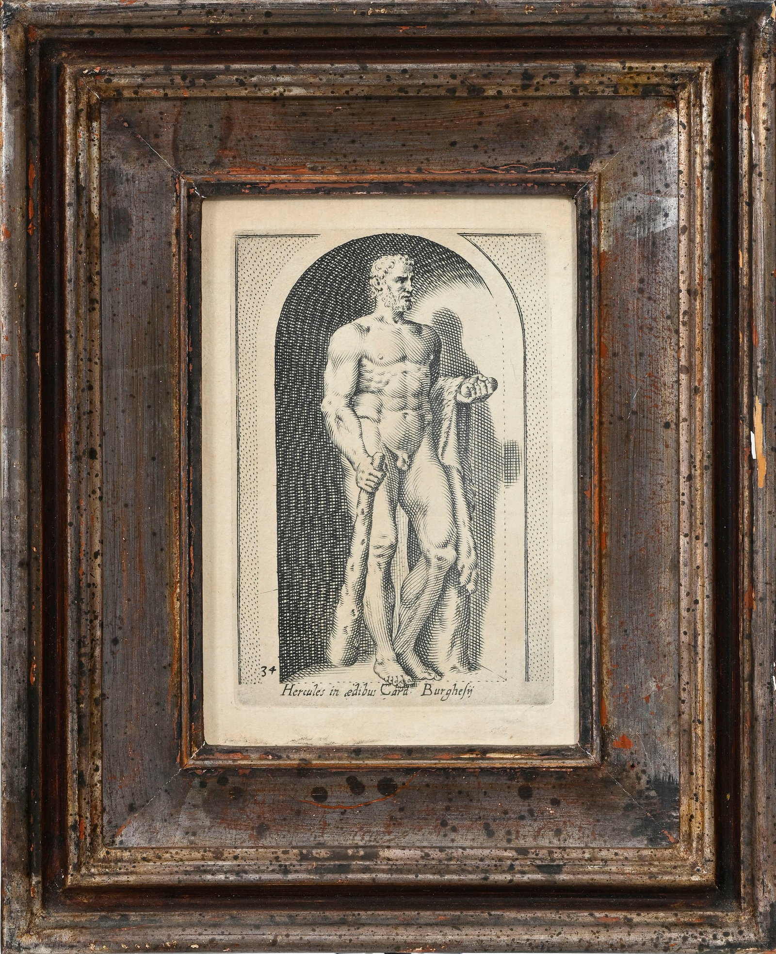 Philippe Thomassin (1562-1622), d'après, suite de 8 gravures de la série "Statues antiques - 9