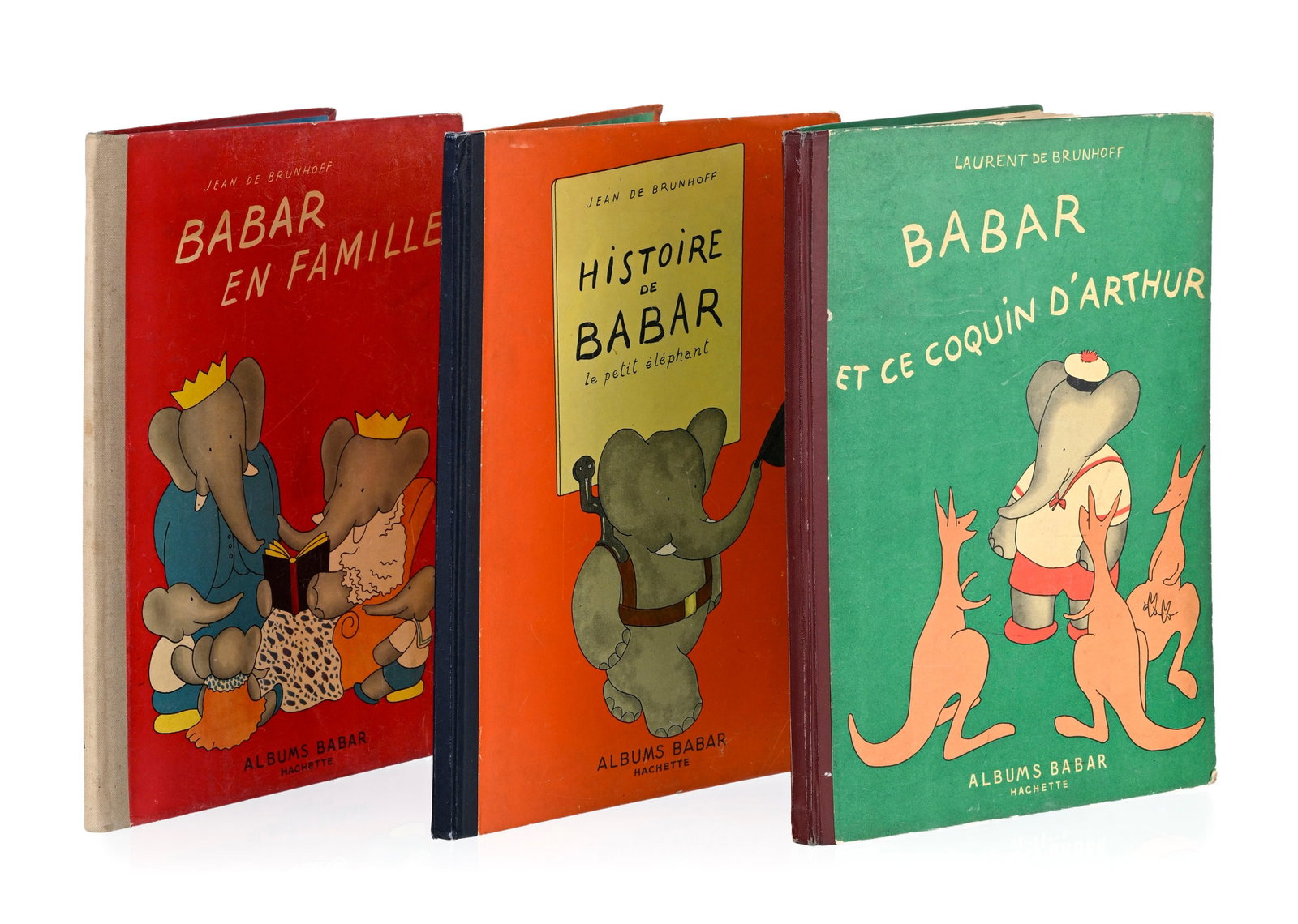\[BABAR\]. BRUNHOFF (Laurent de). Ensemble de 3 albums de Babar en édition française, 3 vo (1 of 2)