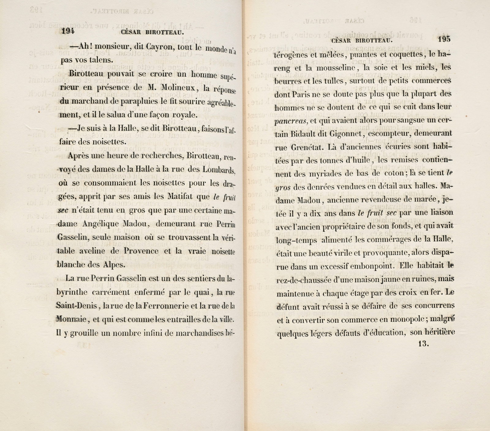 BALZAC (Honoré de). Histoire de la Grandeur et de la Décadence de César Birotteau, pa - 6