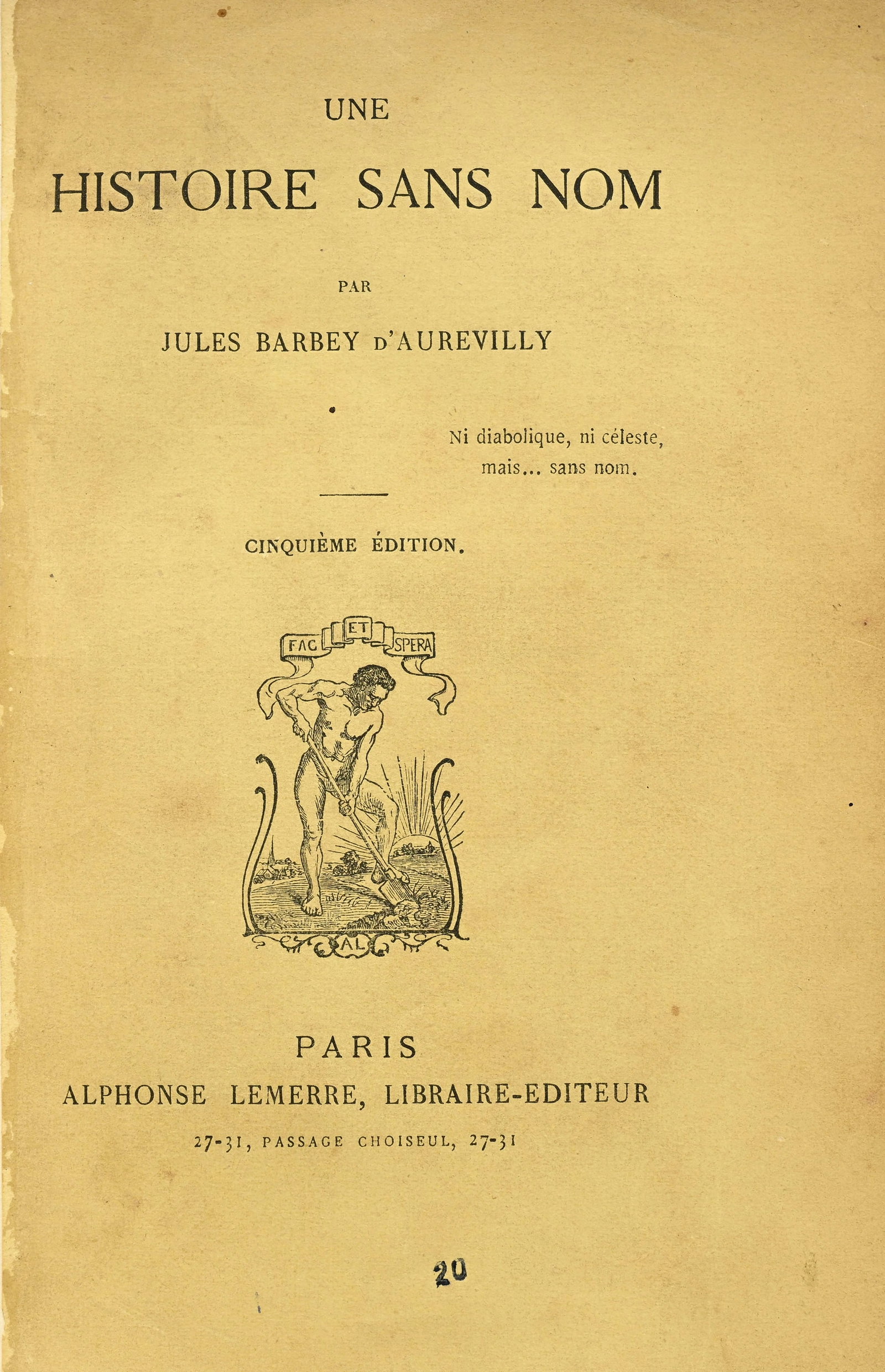 BARBEY D'AUREVILLY (Jules-Amédée) . Ensemble de 3 ouvrages en édition originale :  - 6