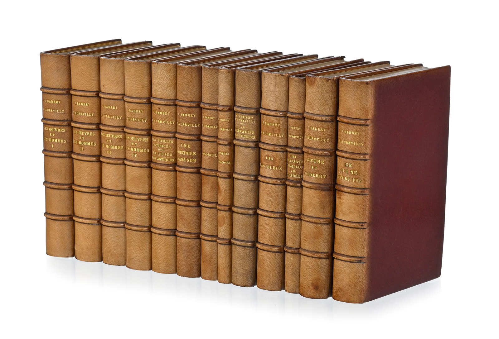 BARBEY D'AUREVILLY (Jules). Diverses œuvres en édition originale. 10 ouv. en 13 vol. reli& - 2