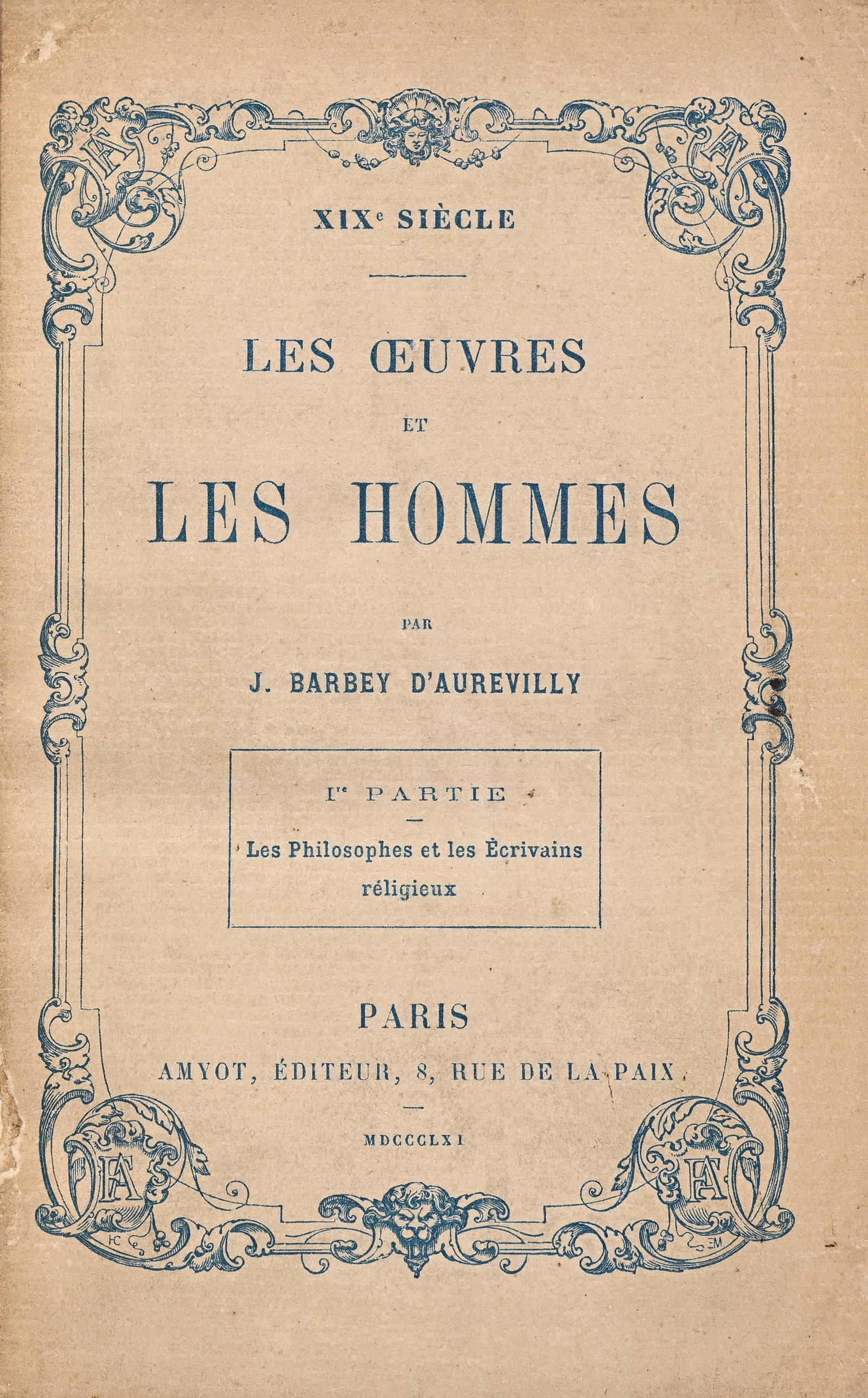 BARBEY D'AUREVILLY (Jules). Diverses œuvres en édition originale. 10 ouv. en 13 vol. reli& - 7