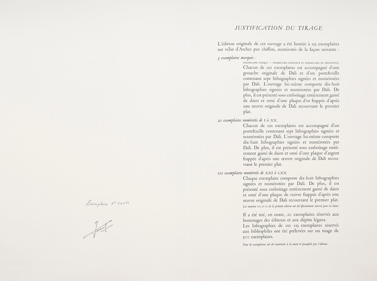 DALI (Salvador). Les Chevaux de Dali. \[Paris\], Armand et Georges Israël, \[1983\]. Grand in - 2